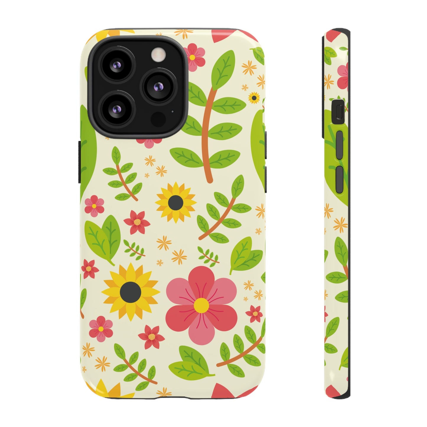 Botanical Flowers Phone Case | iPhone 15 Plus/ Pro, 14, 13, 12| Google Pixel 7, Pro, 5| Samsung Galaxy S23 All Major Phone Models