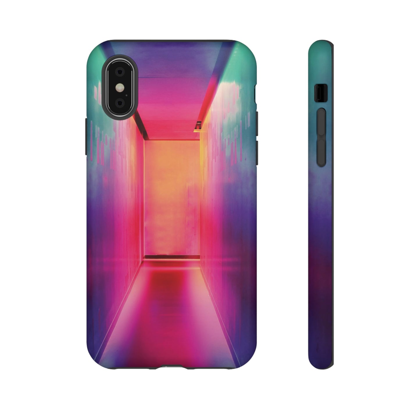 Rainbow Hallway Wallpaper Phone Case | iPhone 15 Plus/ Pro, 14, 13, 12| Google Pixel 7, Pro, 5| Samsung Galaxy S23 All Major Phone Models