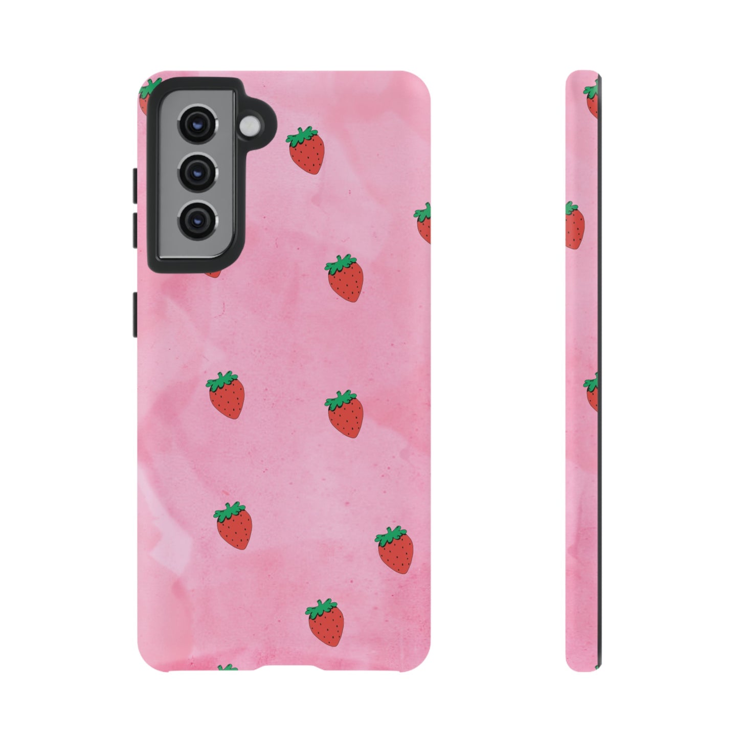 Strawberry Wallpaper Phone Case | iPhone 15 Plus/ Pro, 14, 13, 12| Google Pixel 7, Pro, 5| Samsung Galaxy S23 All Major Phone Models