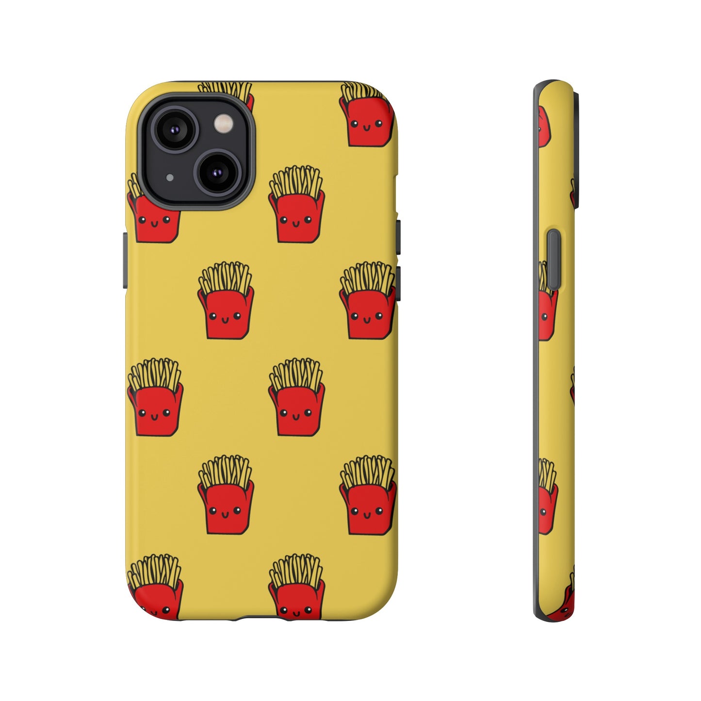 Smiling Fries Wallpaper Phone Case | iPhone 15 Plus/ Pro, 14, 13, 12| Google Pixel 7, Pro, 5| Samsung Galaxy S23 All Major Phone Models