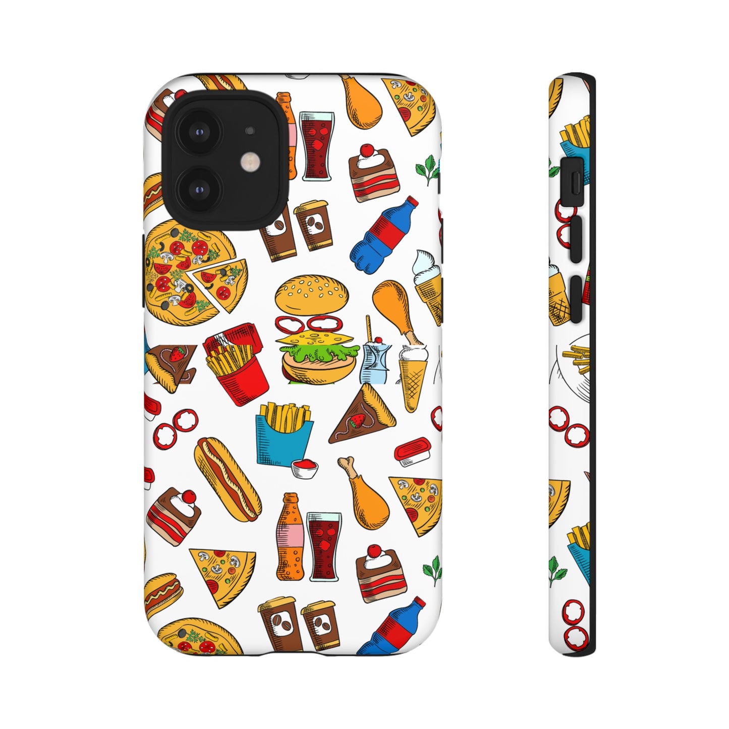 Fast Food Wallpaper Phone Case | iPhone 15 Plus/ Pro, 14, 13, 12| Google Pixel 7, Pro, 5| Samsung Galaxy S23 All Major Phone Models