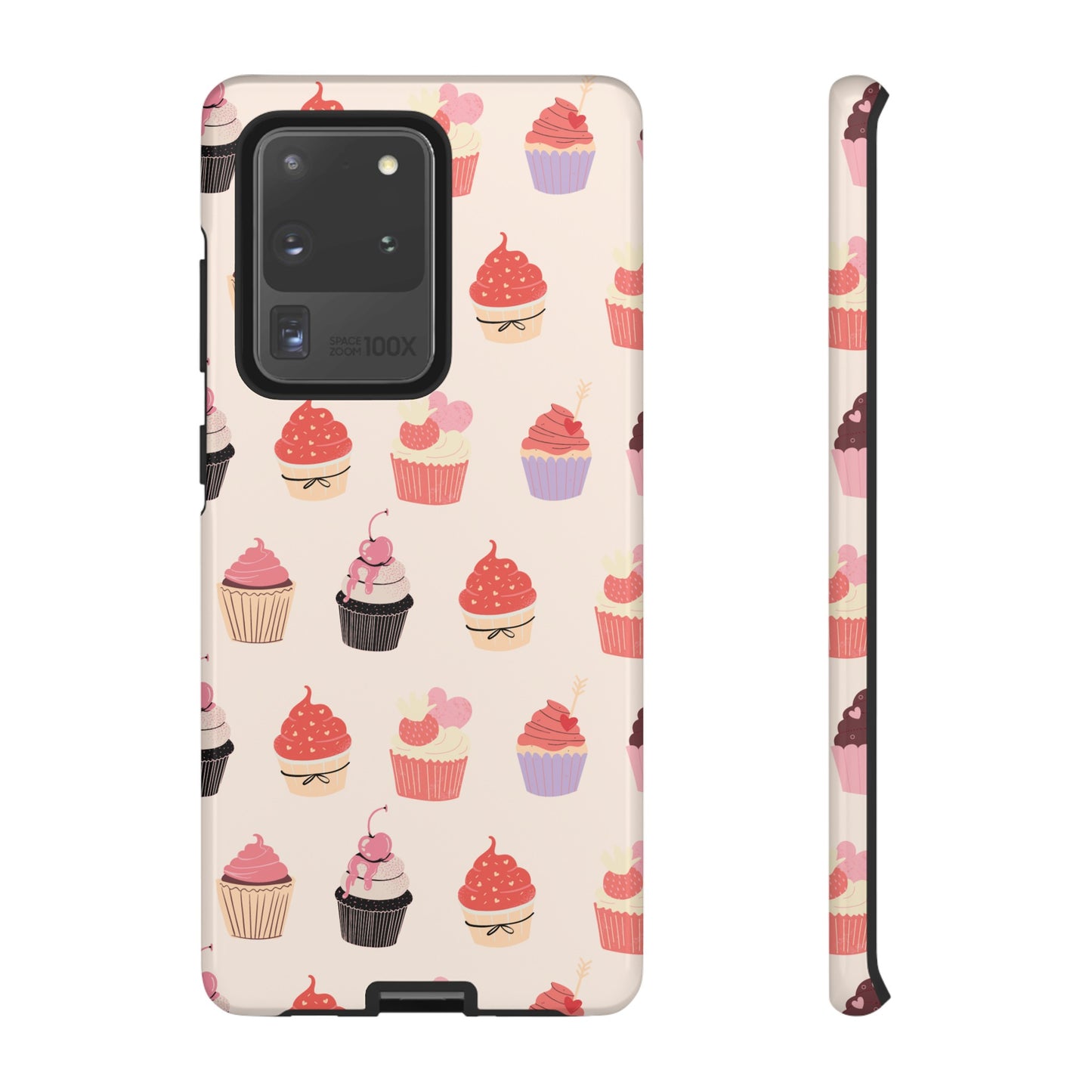 Cupcake Collage Wallpaper Phone Case | iPhone 15 Plus/ Pro, 14, 13, 12| Google Pixel 7, Pro, 5| Samsung Galaxy S23 All Major Phone Models