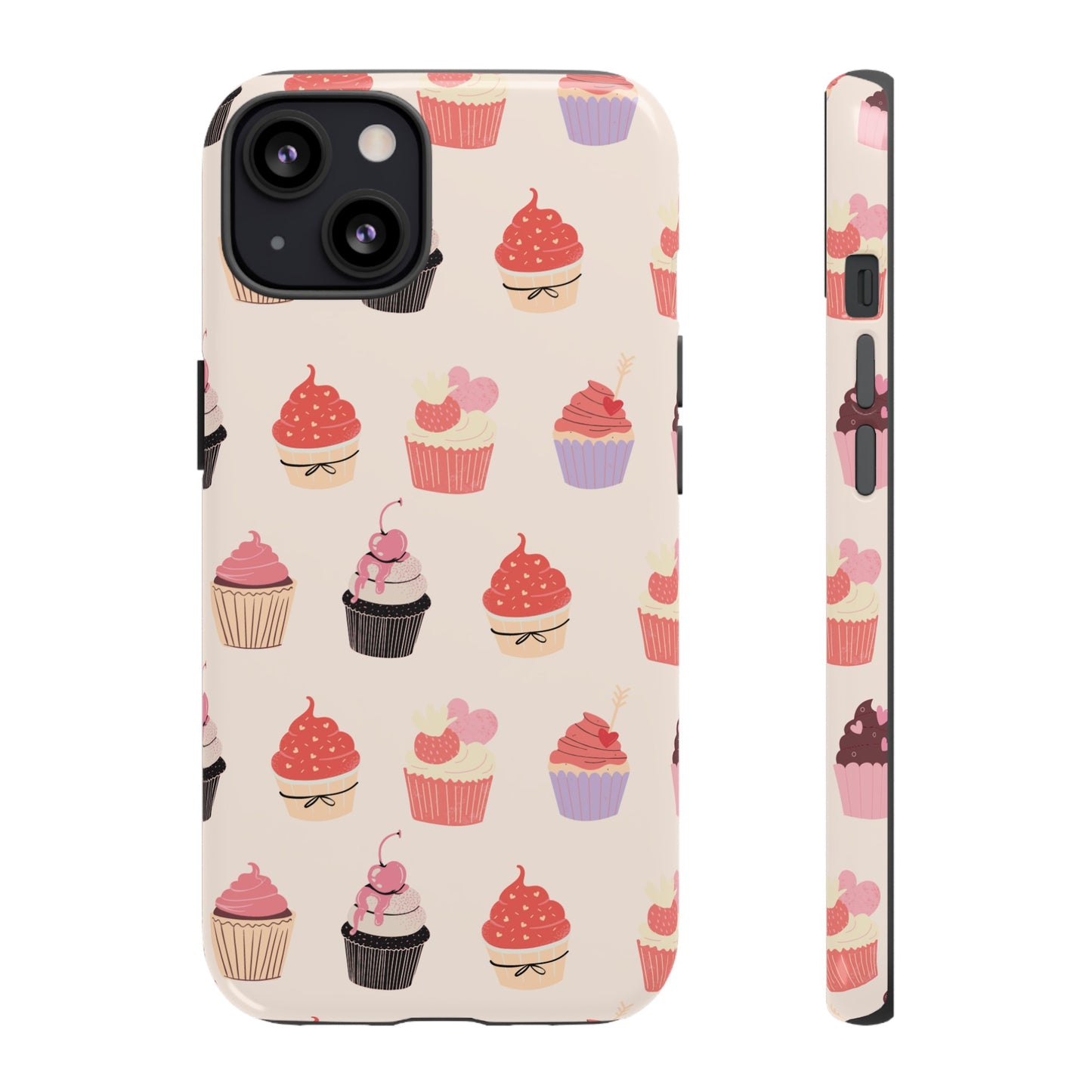 Cupcake Collage Wallpaper Phone Case | iPhone 15 Plus/ Pro, 14, 13, 12| Google Pixel 7, Pro, 5| Samsung Galaxy S23 All Major Phone Models