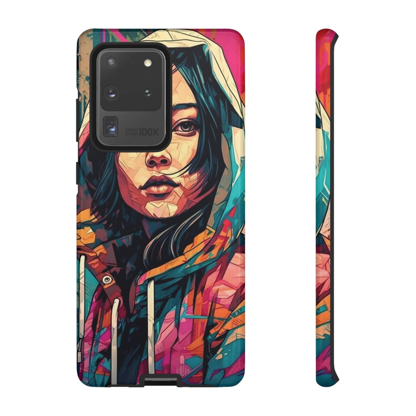 Girl Painting Wallpaper Phone Case | iPhone 15 Plus/ Pro, 14, 13, 12| Google Pixel 7, Pro, 5| Samsung Galaxy S23 All Major Phone Models