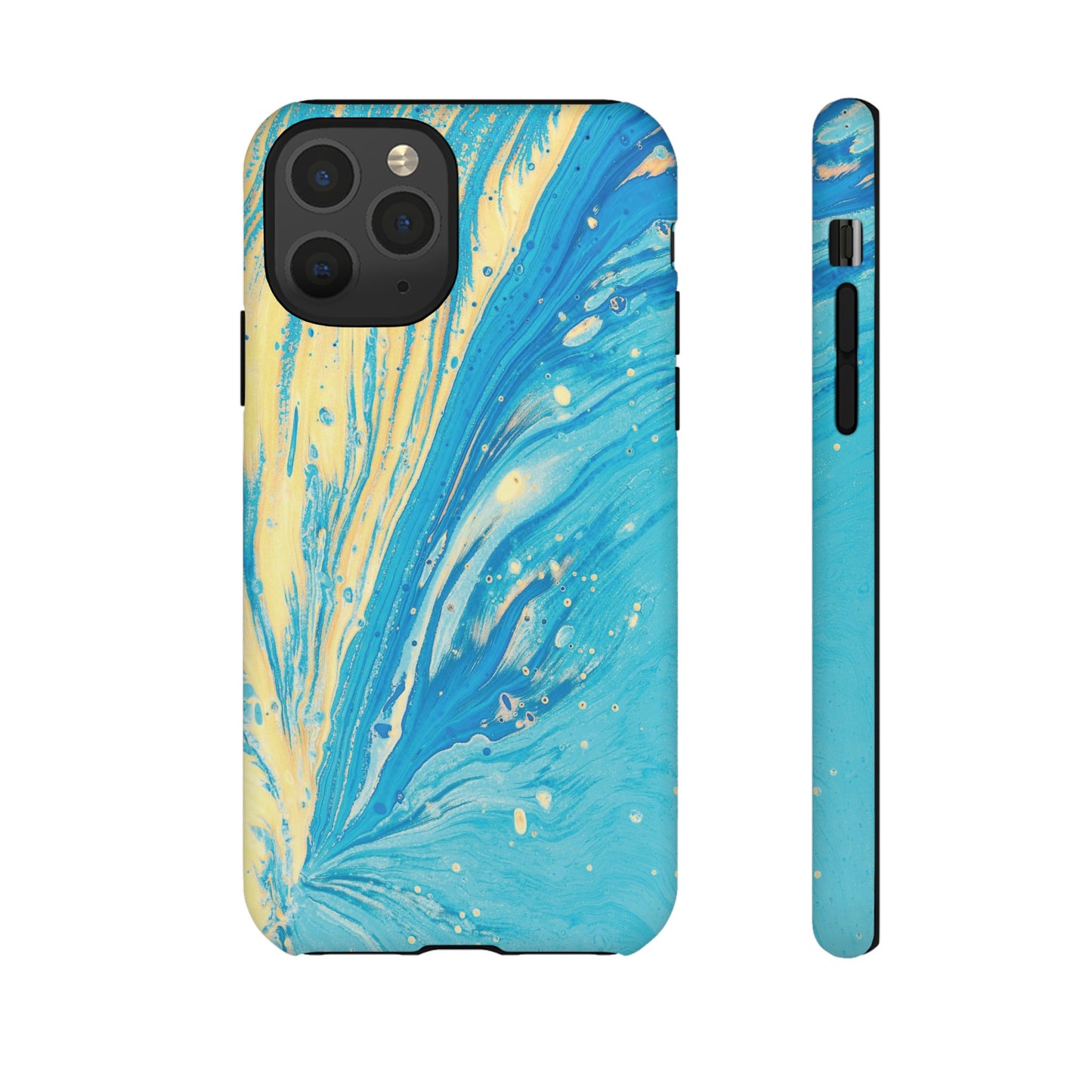 Fan of Yellow & Blue Paint Phone Case | iPhone 15 Plus/ Pro, 14, 13, 12| Google Pixel 7, Pro, 5| Samsung Galaxy S23 All Major Phone Models