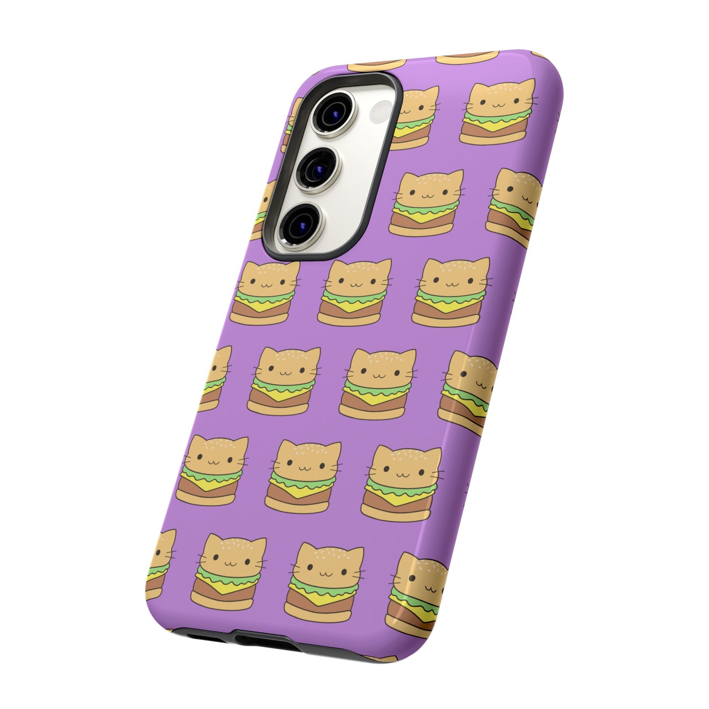 Cat Burger Phone Case | iPhone 15 Plus/ Pro, 14, 13, 12| Google Pixel 7, Pro, 5| Samsung Galaxy S23 All Major Phone Models