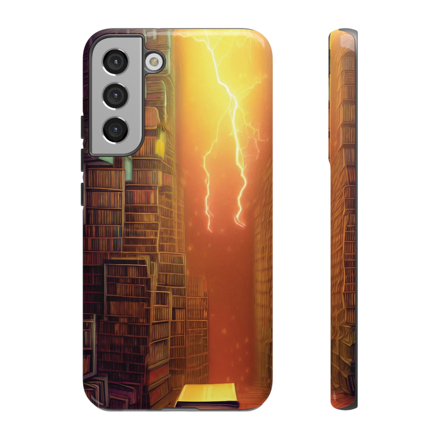 Lightning in the Library Wallpaper Phone Case | iPhone 15 Plus/ Pro, 14, 13, 12| Google Pixel 7, Pro, 5| Samsung Galaxy S23 All Major Phone Models