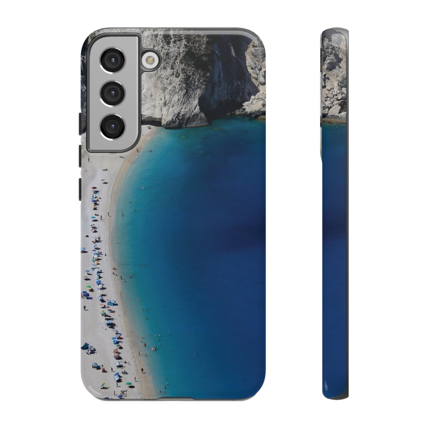 Blue Beach Wallpaper Phone Case | iPhone 15 Plus/ Pro, 14, 13, 12| Google Pixel 7, Pro, 5| Samsung Galaxy S23 All Major Phone Models