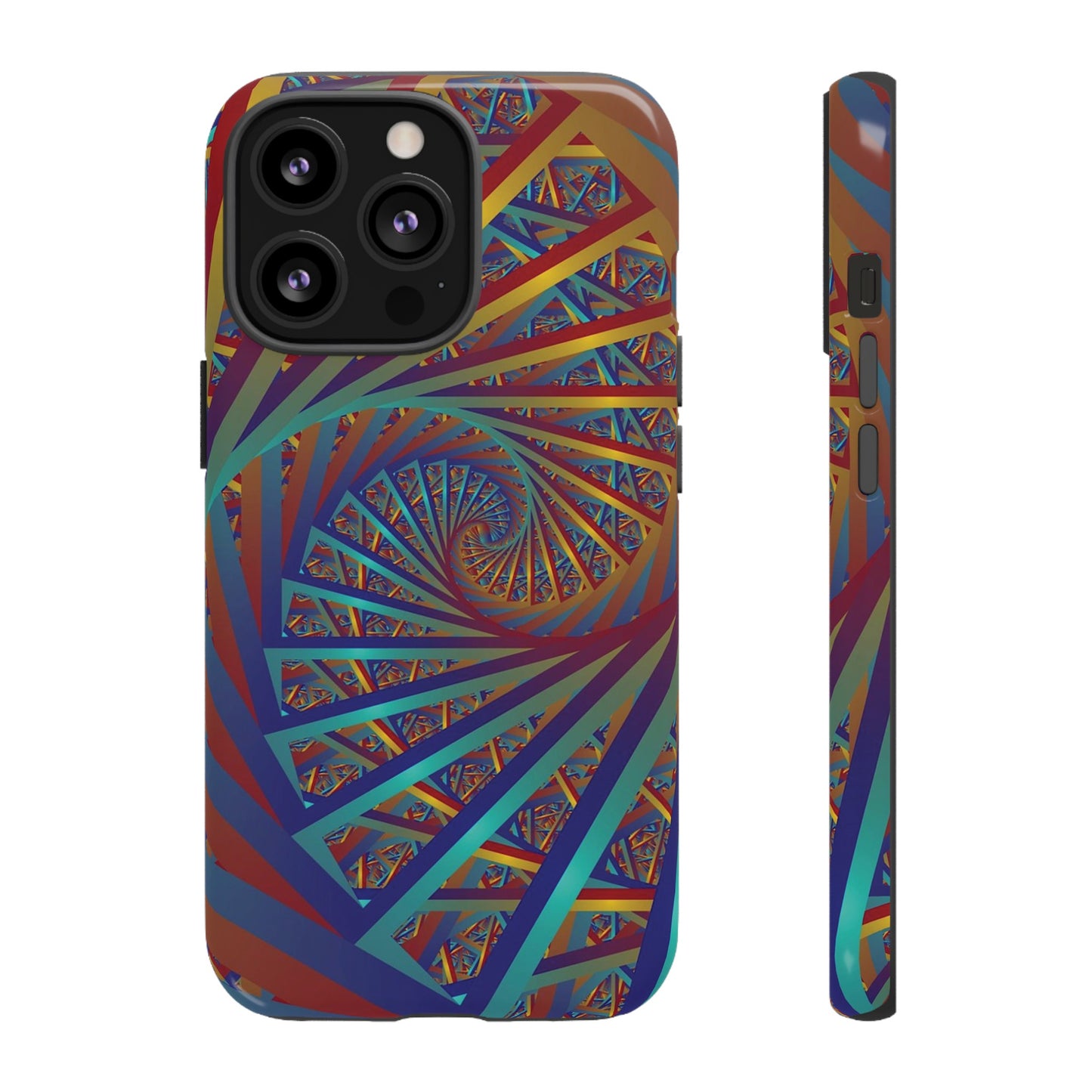 Colourful Spiral Wallpaper Phone Case | iPhone 15 Plus/ Pro, 14, 13, 12| Google Pixel 7, Pro, 5| Samsung Galaxy S23 All Major Phone Models