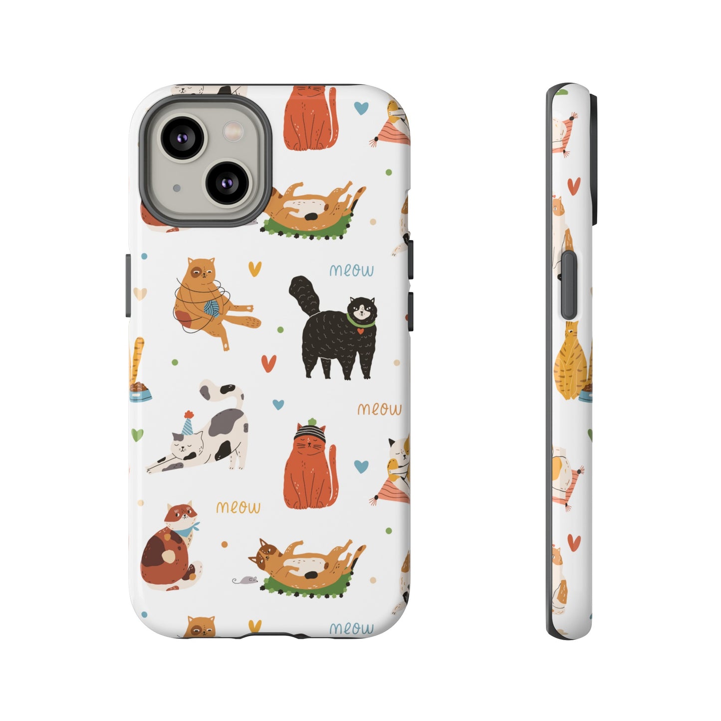 Collage of Cats Wallpaper Phone Case | iPhone 15 Plus/ Pro, 14, 13, 12| Google Pixel 7, Pro, 5| Samsung Galaxy S23 All Major Phone Models