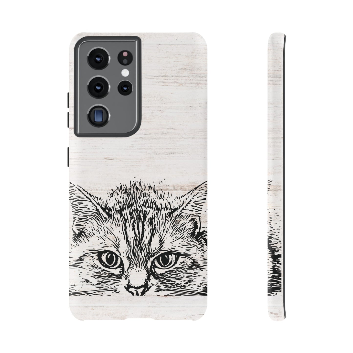 Close- Up Cat Wallpaper Phone Case | iPhone 15 Plus/ Pro, 14, 13, 12| Google Pixel 7, Pro, 5| Samsung Galaxy S23 All Major Phone Models