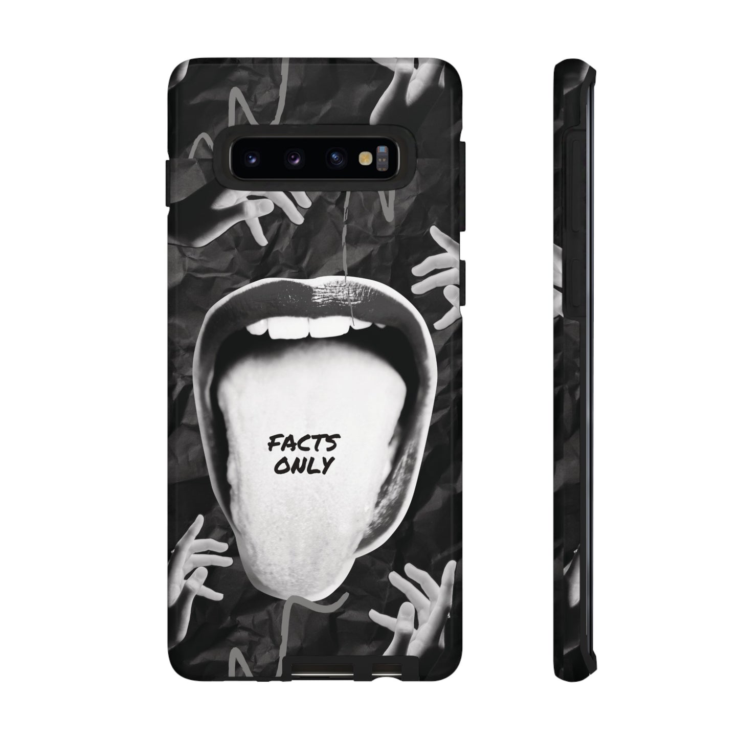 Facts Only Wallpaper Phone Case | iPhone 15 Plus/ Pro, 14, 13, 12| Google Pixel 7, Pro, 5| Samsung Galaxy S23 All Major Phone Models