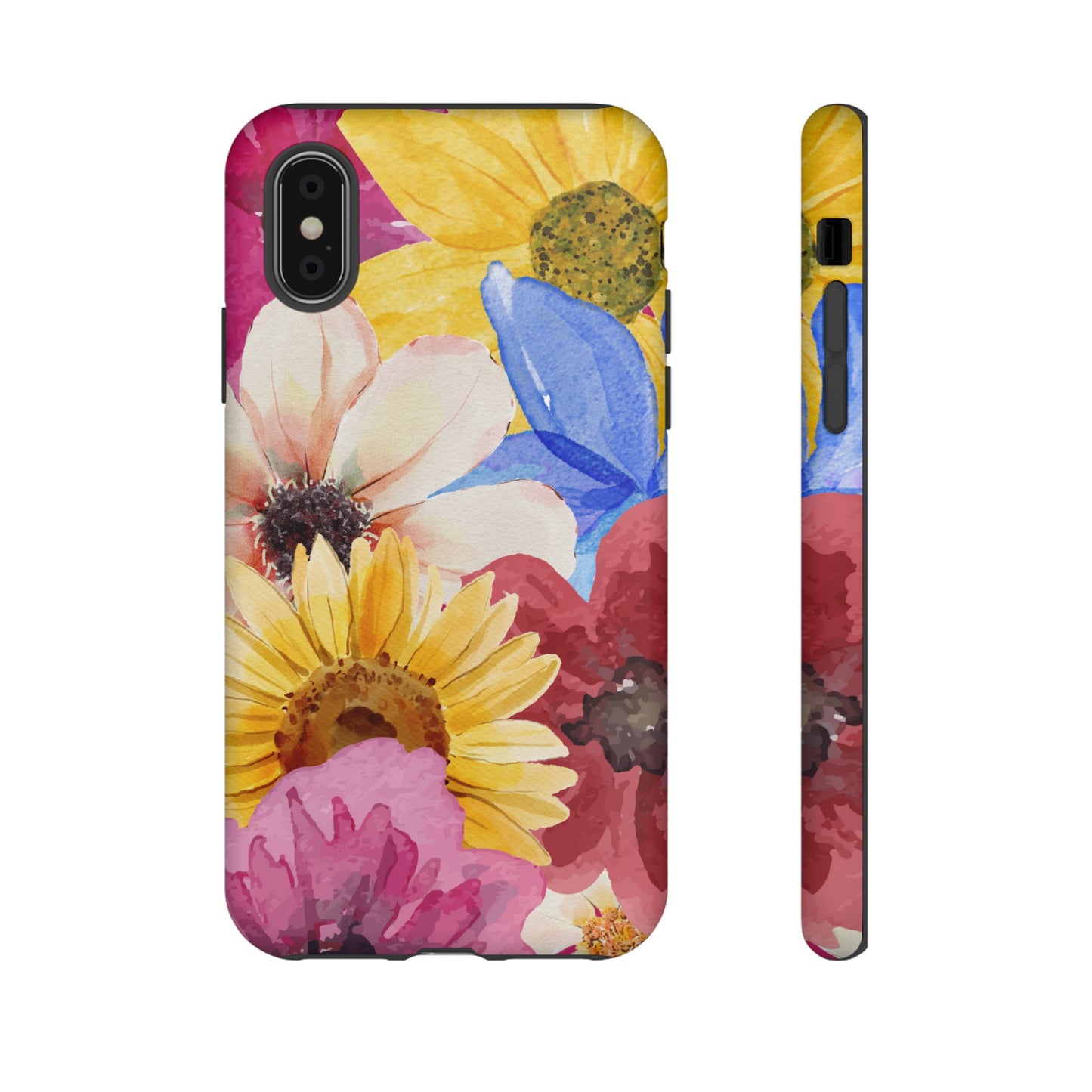 Overlapping Flowers Wallpaper Phone Case | iPhone 15 Plus/ Pro, 14, 13, 12| Google Pixel 7, Pro, 5| Samsung Galaxy S23 All Major Phone Models