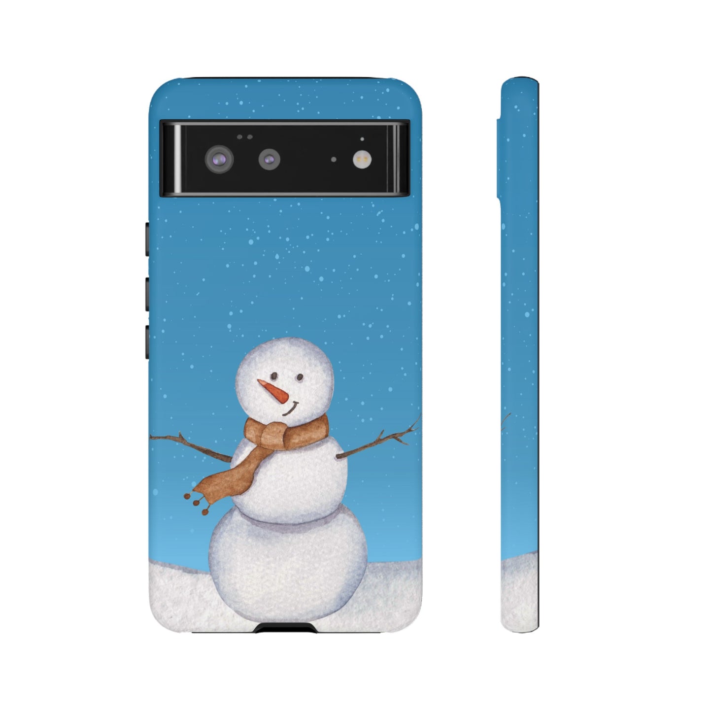 Snowman Wallpaper Phone Case | iPhone 15 Plus/ Pro, 14, 13, 12| Google Pixel 7, Pro, 5| Samsung Galaxy S23 All Major Phone Models