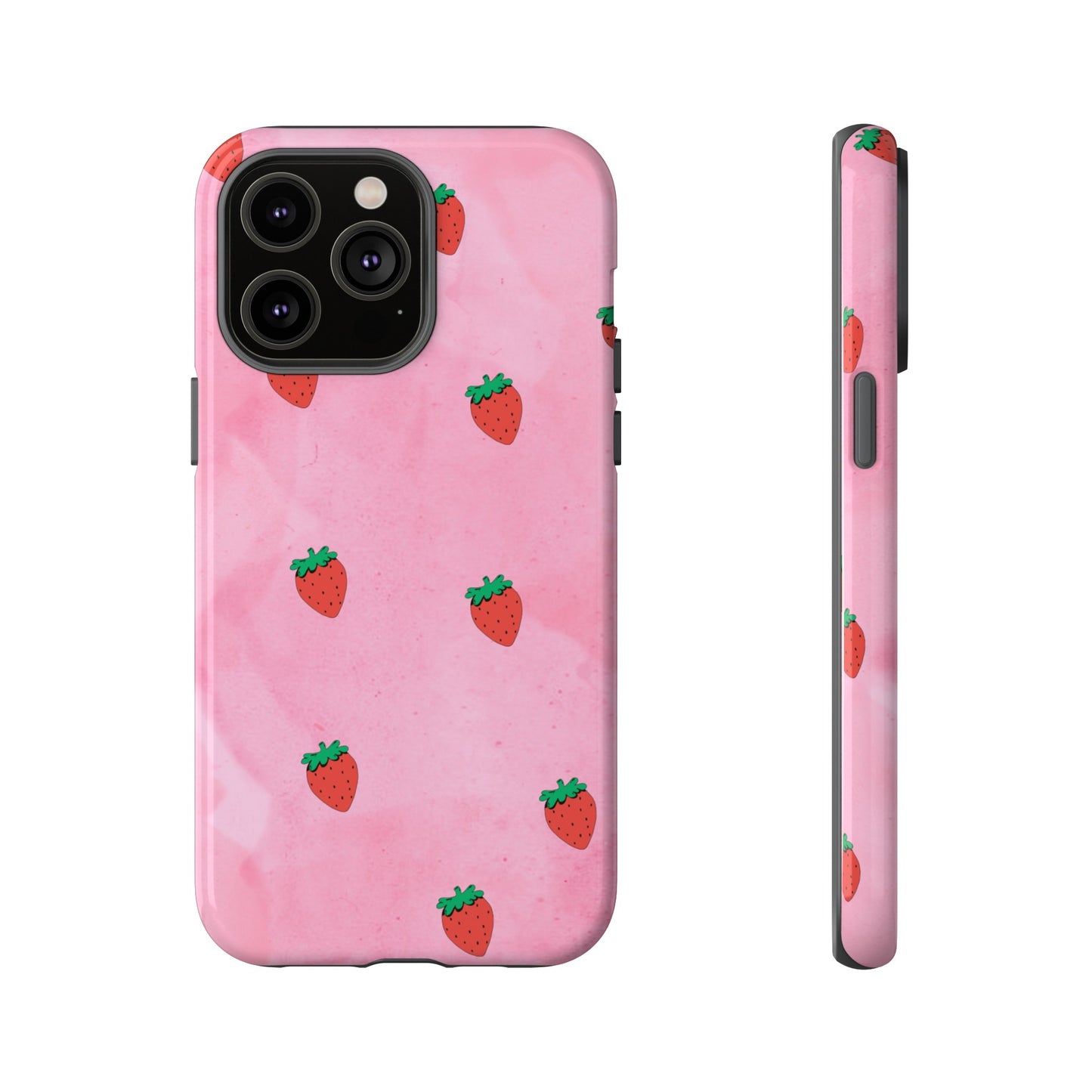 Strawberry Wallpaper Phone Case | iPhone 15 Plus/ Pro, 14, 13, 12| Google Pixel 7, Pro, 5| Samsung Galaxy S23 All Major Phone Models