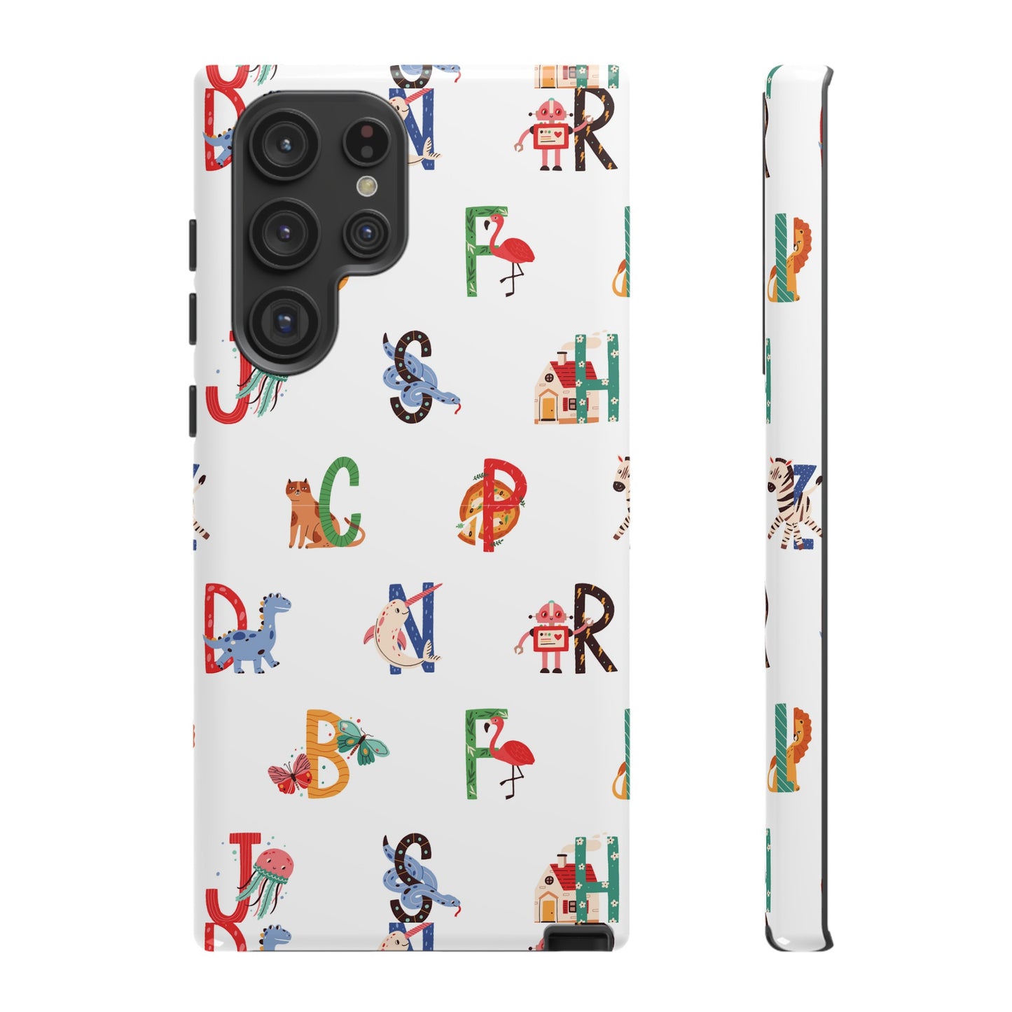 Alphabet Wallpaper Phone Case| iPhone 15 Plus/ Pro, 14, 13, 12| Google Pixel 7, Pro, 5| Samsung Galaxy S23 All Major Phone Models