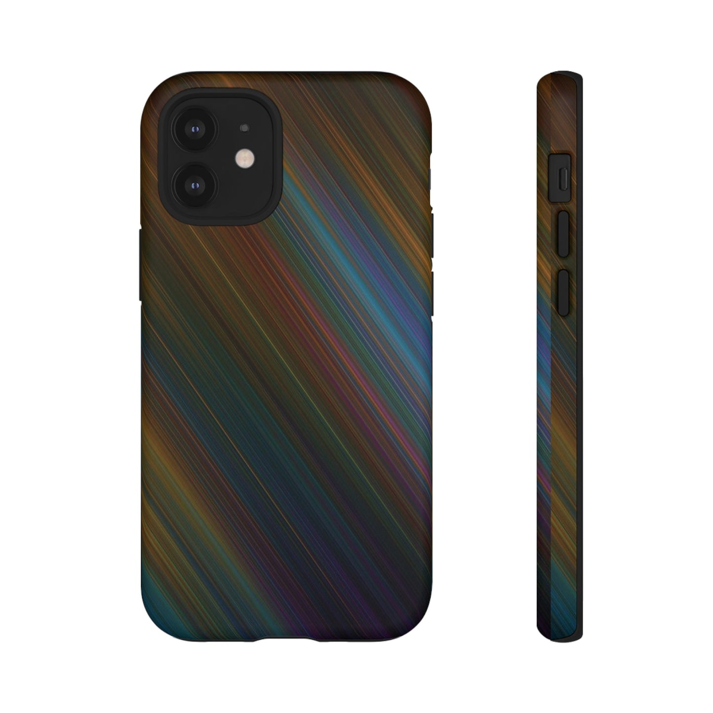 Slanted Rainbow Wallpaper Phone Case | iPhone 15 Plus/ Pro, 14, 13, 12| Google Pixel 7, Pro, 5| Samsung Galaxy S23 All Major Phone Models