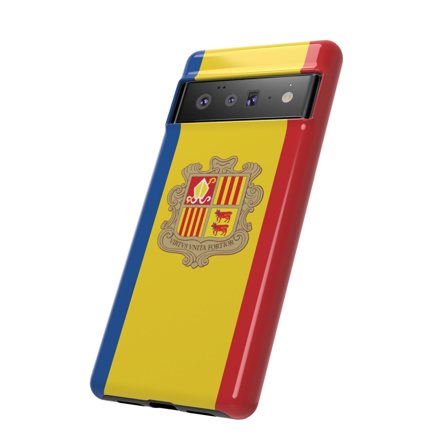 Andorra Flag Phone Case | iPhone 15 Plus/ Pro, 14, 13, 12| Google Pixel 7, Pro, 5| Samsung Galaxy S23 All Major Phone Models