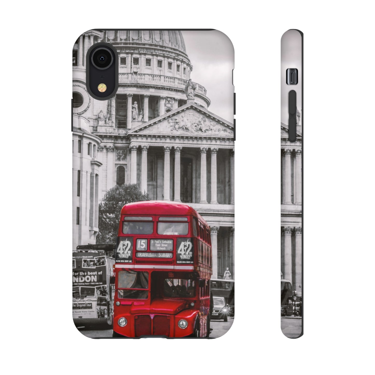 London Bus Wallpaper Phone Case | iPhone 15 Plus/ Pro, 14, 13, 12| Google Pixel 7, Pro, 5| Samsung Galaxy S23 All Major Phone Models