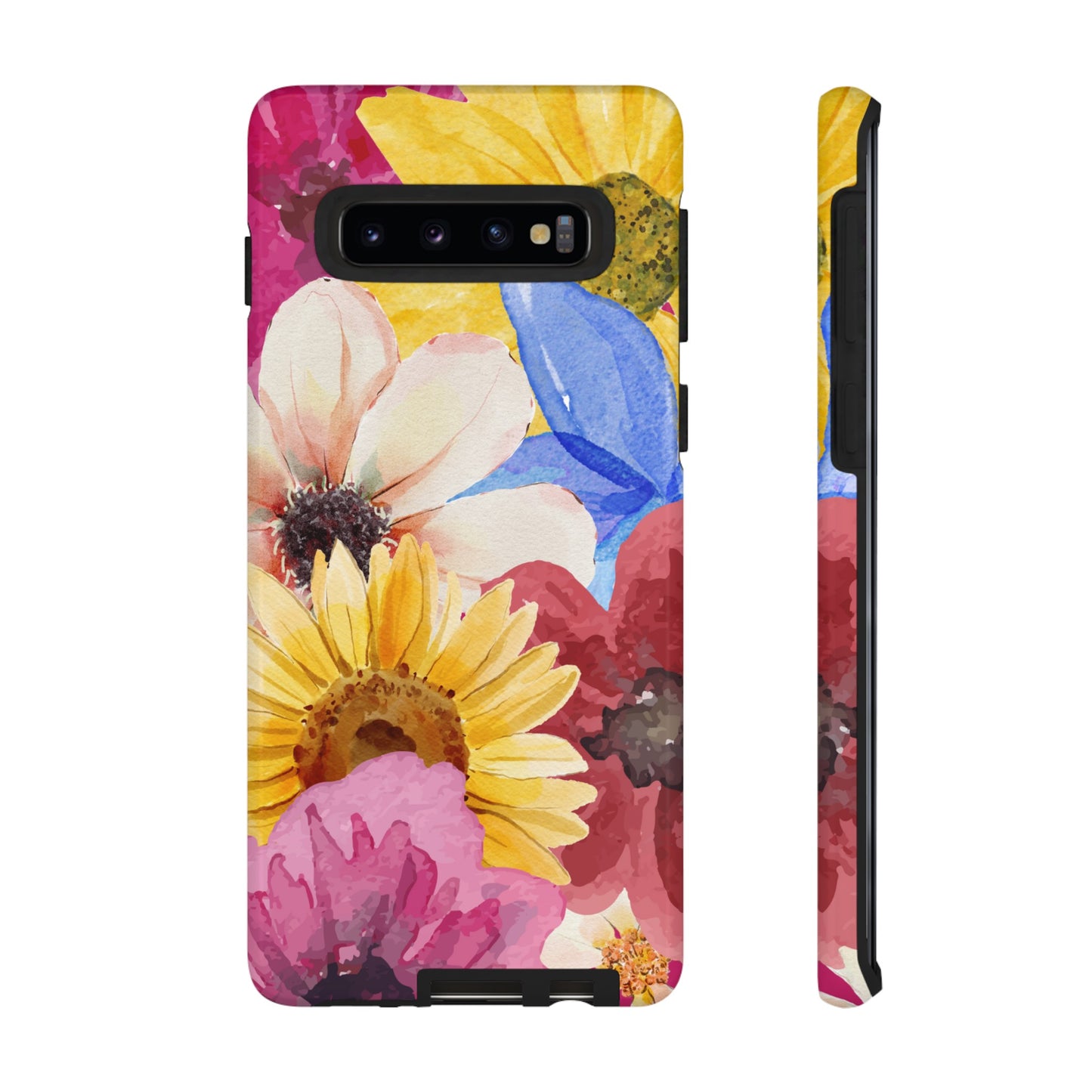 Overlapping Flowers Wallpaper Phone Case | iPhone 15 Plus/ Pro, 14, 13, 12| Google Pixel 7, Pro, 5| Samsung Galaxy S23 All Major Phone Models