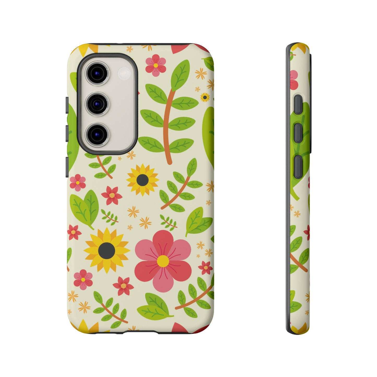 Botanical Flowers Phone Case | iPhone 15 Plus/ Pro, 14, 13, 12| Google Pixel 7, Pro, 5| Samsung Galaxy S23 All Major Phone Models