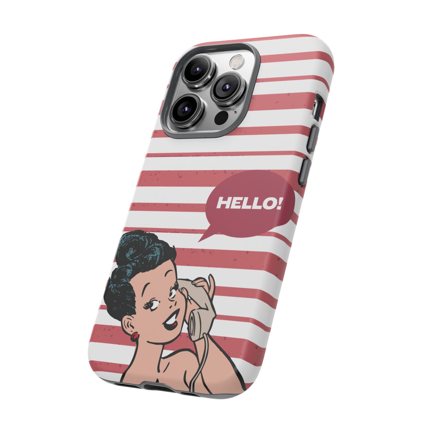 Hello! Wallpaper Phone Case | iPhone 15 Plus/ Pro, 14, 13, 12| Google Pixel 7, Pro, 5| Samsung Galaxy S23 All Major Phone Models