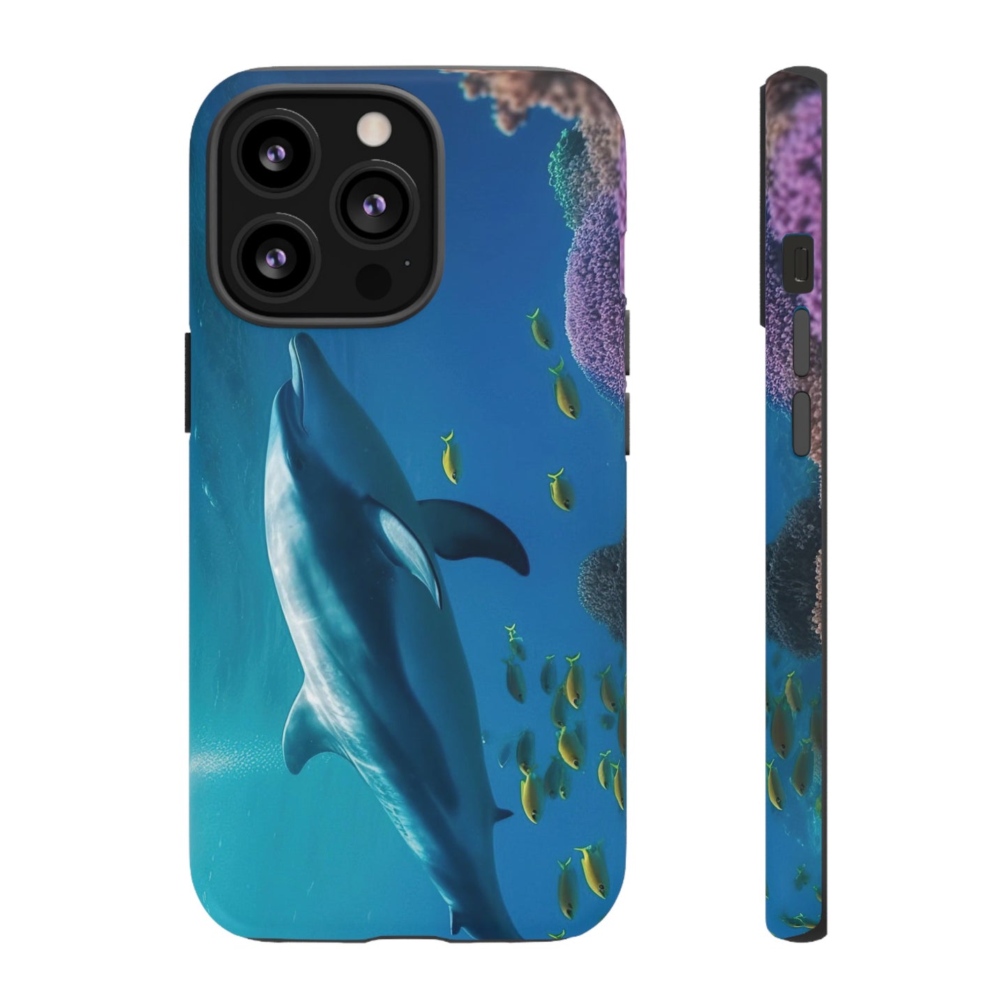 Dolphin Wallpaper Phone Case | iPhone 15 Plus/ Pro, 14, 13, 12| Google Pixel 7, Pro, 5| Samsung Galaxy S23 All Major Phone Models