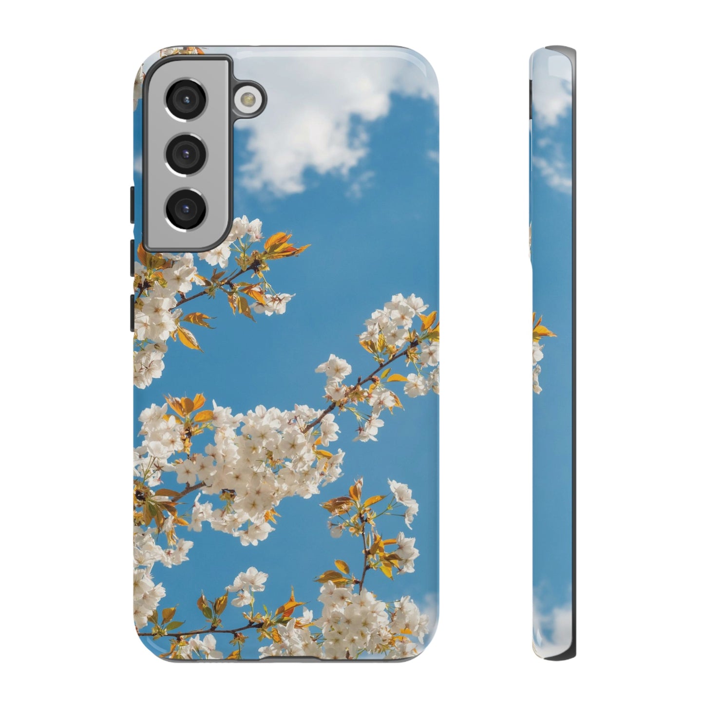 White Blossom Wallpaper Phone Case | iPhone 15 Plus/ Pro, 14, 13, 12| Google Pixel 7, Pro, 5| Samsung Galaxy S23 All Major Phone Models