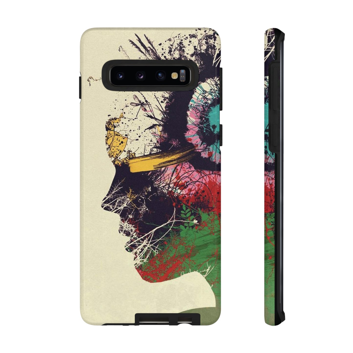 Woman’s Face Painting Wallpaper Phone Case |iPhone 15 Plus/ Pro,14, 13, 12| Google Pixel 7, Pro, 5|Samsung Galaxy S23 All Major Phone Models