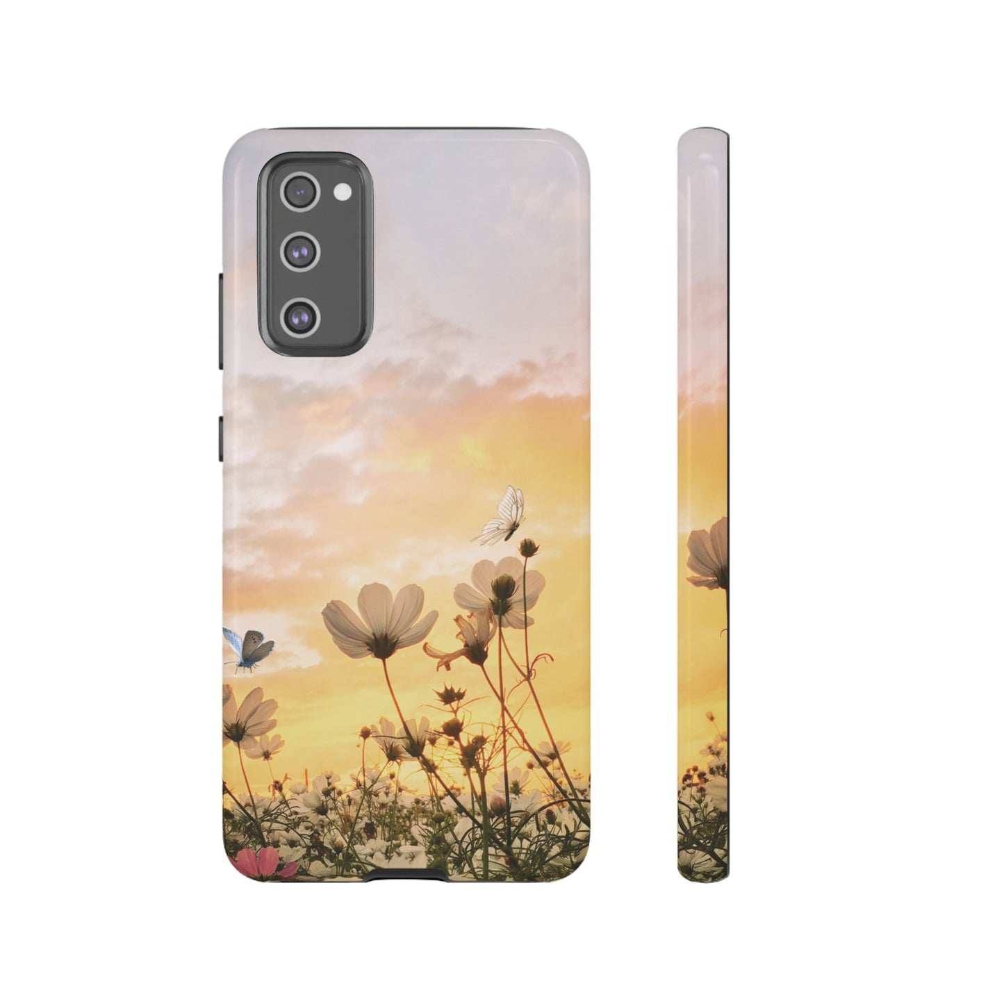 Flowers At Sunset Wallpaper Phone Case | iPhone 15 Plus/ Pro, 14, 13, 12| Google Pixel 7, Pro, 5| Samsung Galaxy S23 All Major Phone Models