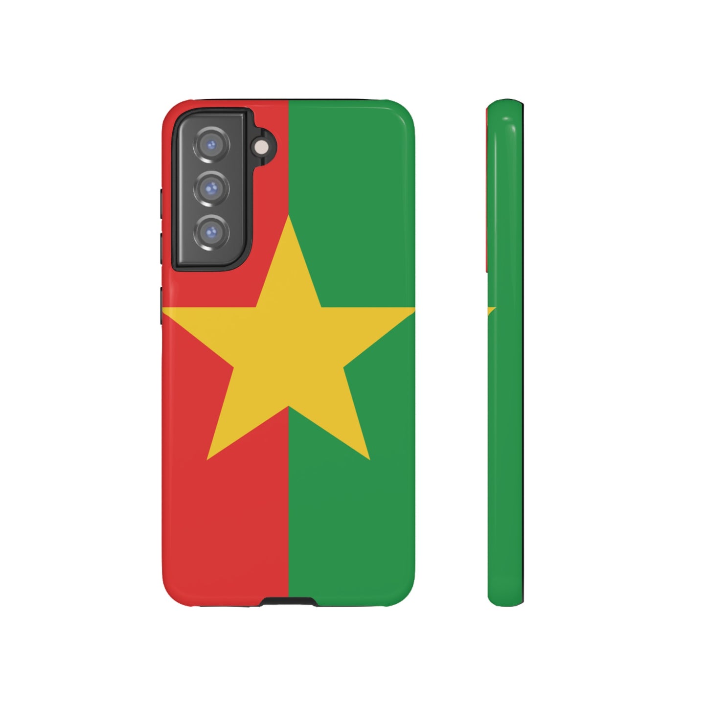 Burkina Faso Flag Phone Case | iPhone 15 Plus/ Pro, 14, 13, 12| Google Pixel 7, Pro, 5| Samsung Galaxy S23 All Major Phone Models