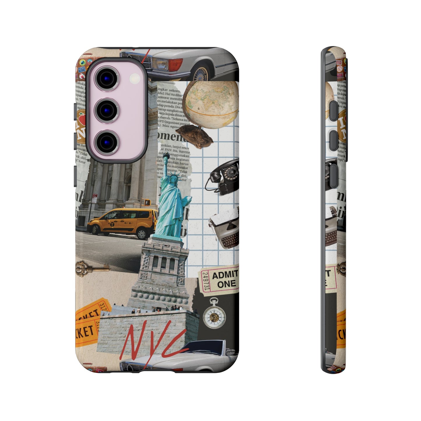 New York City Collage Wallpaper Phone Case | iPhone 15 Plus/ Pro, 14, 13, 12| Google Pixel 7, Pro, 5| Samsung Galaxy S23 All Major Phone Models