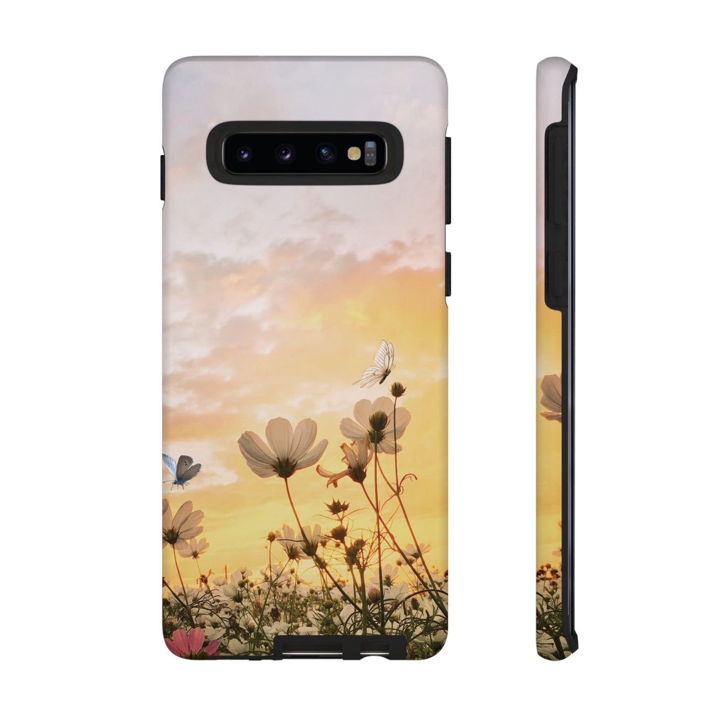 Flowers At Sunset Wallpaper Phone Case | iPhone 15 Plus/ Pro, 14, 13, 12| Google Pixel 7, Pro, 5| Samsung Galaxy S23 All Major Phone Models