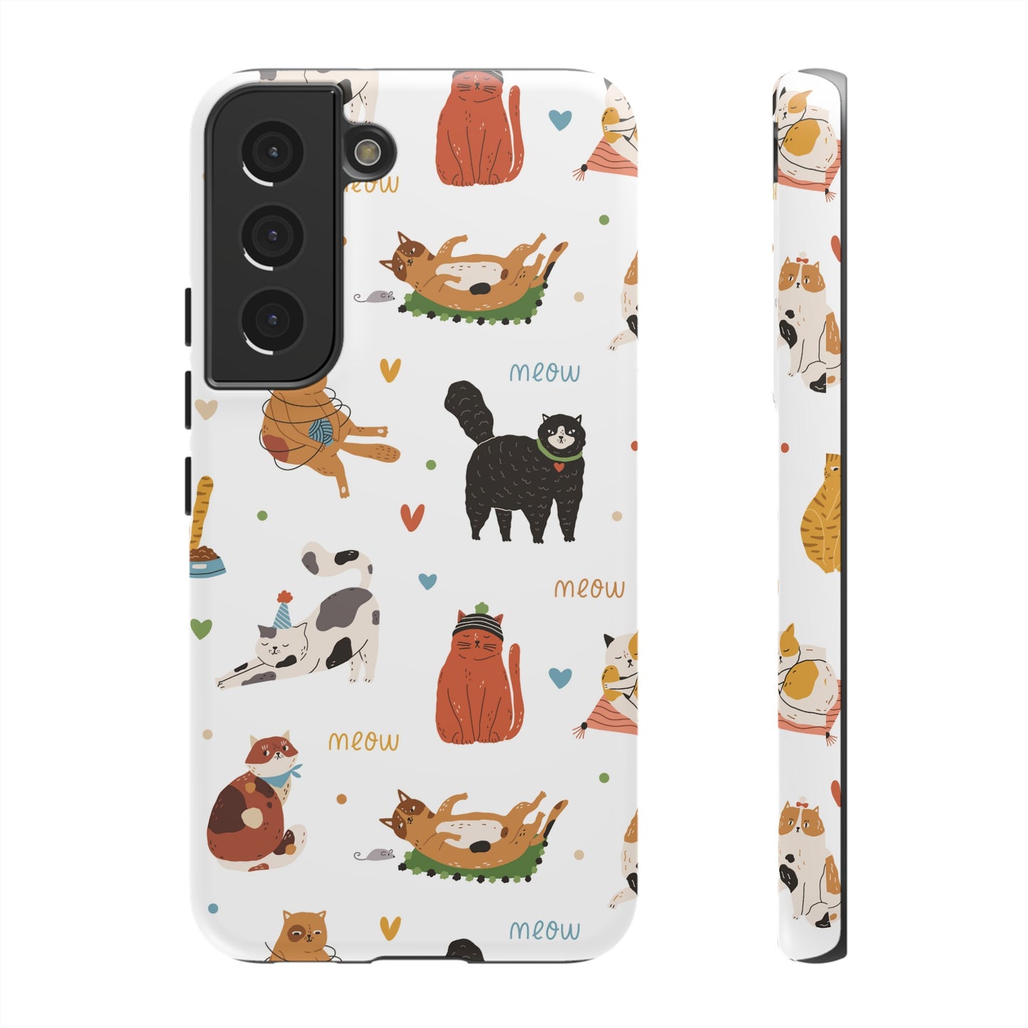 Collage of Cats Wallpaper Phone Case | iPhone 15 Plus/ Pro, 14, 13, 12| Google Pixel 7, Pro, 5| Samsung Galaxy S23 All Major Phone Models