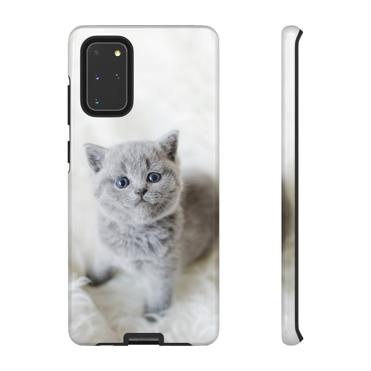 Grey Kitten Wallpaper Phone Case | iPhone 15 Plus/ Pro, 14, 13, 12| Google Pixel 7, Pro, 5| Samsung Galaxy S23 All Major Phone Models