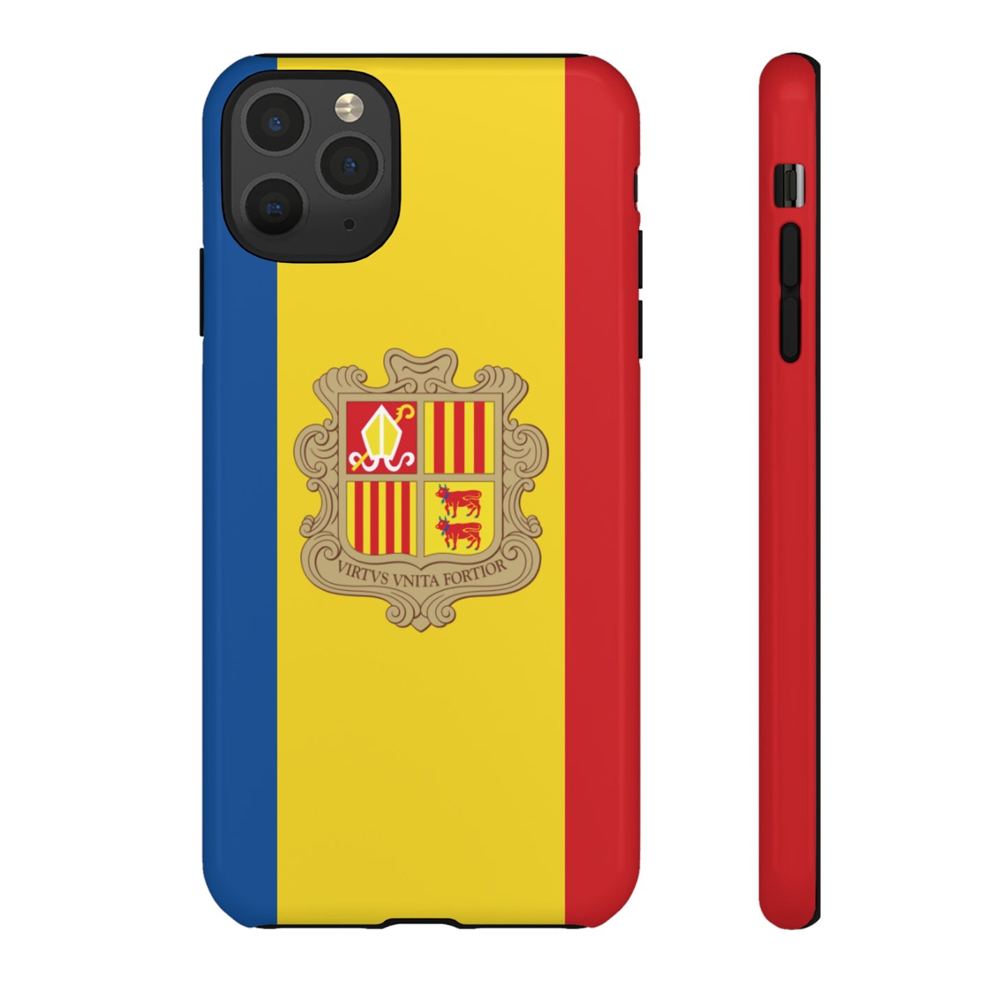 Andorra Flag Phone Case | iPhone 15 Plus/ Pro, 14, 13, 12| Google Pixel 7, Pro, 5| Samsung Galaxy S23 All Major Phone Models