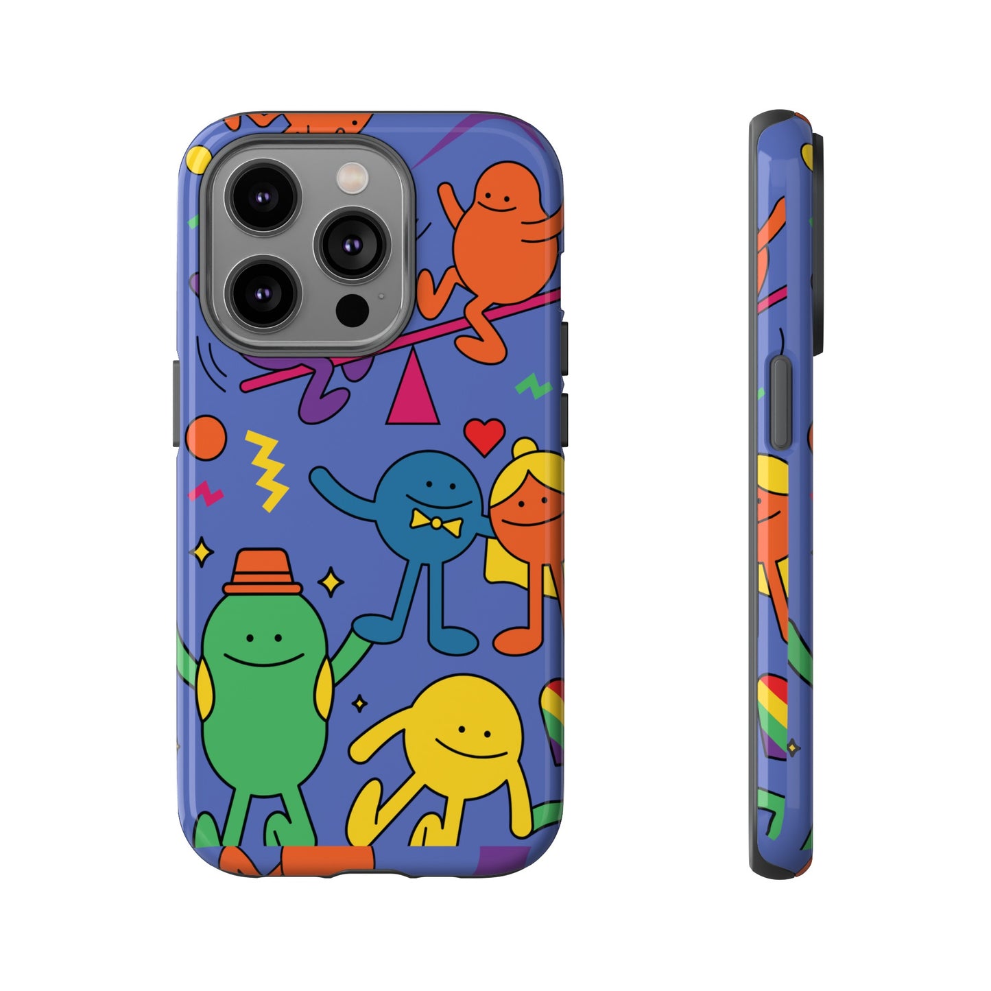 Colourful Cartoon Wallpaper Phone Case | iPhone 15 Plus/ Pro, 14, 13, 12| Google Pixel 7, Pro, 5| Samsung Galaxy S23 All Major Phone Models