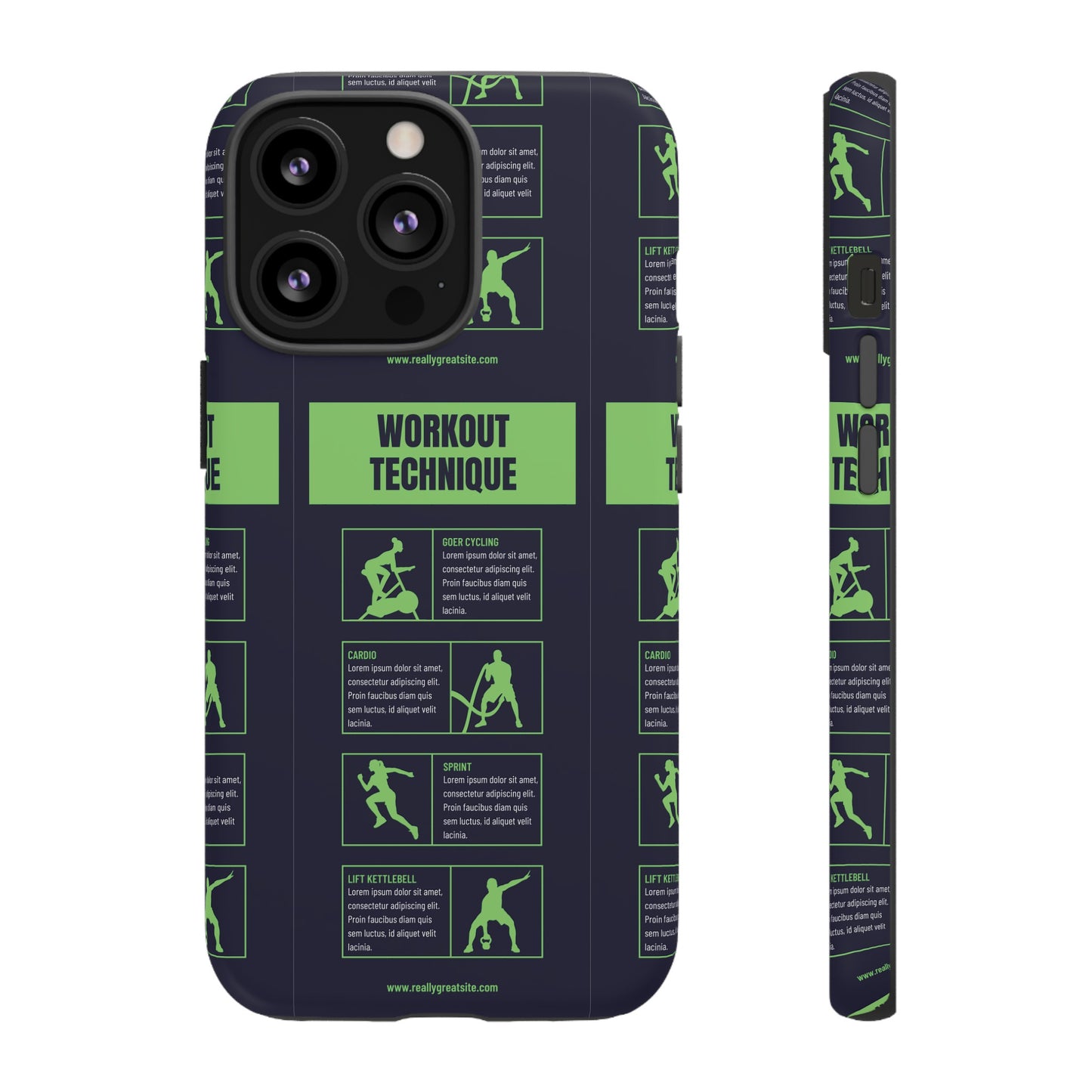 Workout Plan Wallpaper Phone Case | iPhone 15 Plus/ Pro, 14, 13, 12| Google Pixel 7, Pro, 5| Samsung Galaxy S23 All Major Phone Models