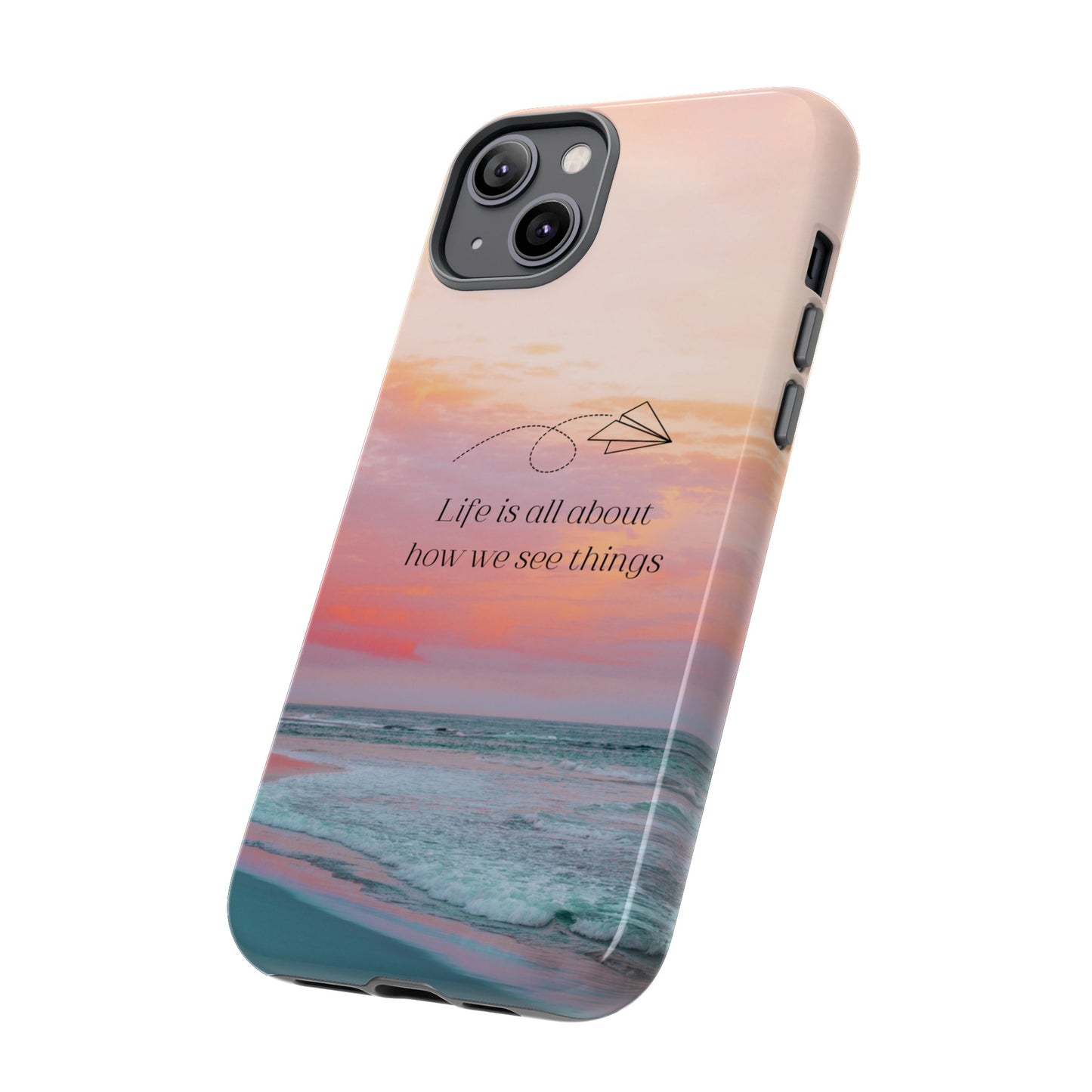 Thoughts at Sunset Phone Case | iPhone 15 Plus/ Pro, 14, 13, 12| Google Pixel 7, Pro, 5| Samsung Galaxy S23 All Major Phone Models