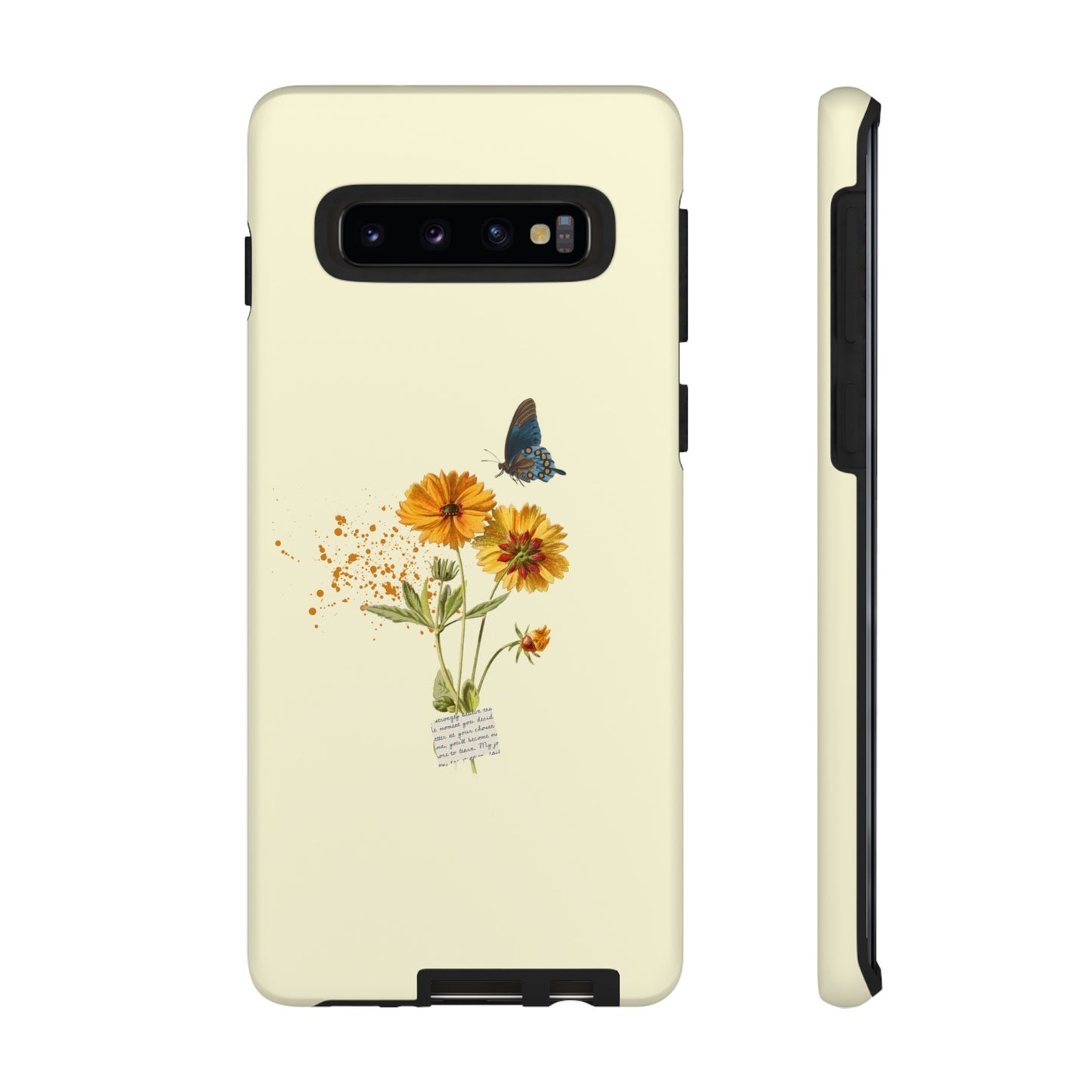 Butterfly Sunflowers Phone Case | iPhone 15 Plus/ Pro, 14, 13, 12| Google Pixel 7, Pro, 5| Samsung Galaxy S23 All Major Phone Models