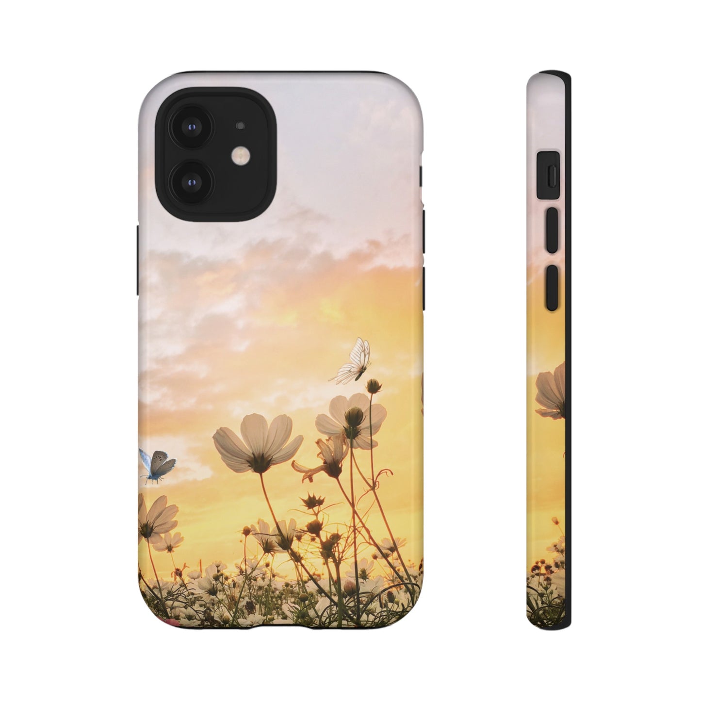 Flowers At Sunset Wallpaper Phone Case | iPhone 15 Plus/ Pro, 14, 13, 12| Google Pixel 7, Pro, 5| Samsung Galaxy S23 All Major Phone Models