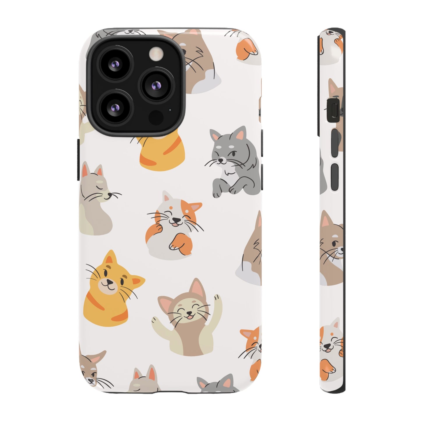 Adorable Cats Wallpaper Phone Case | iPhone 15 Plus/ Pro, 14, 13, 12| Google Pixel 7, Pro, 5| Samsung Galaxy S23 All Major Phone Models