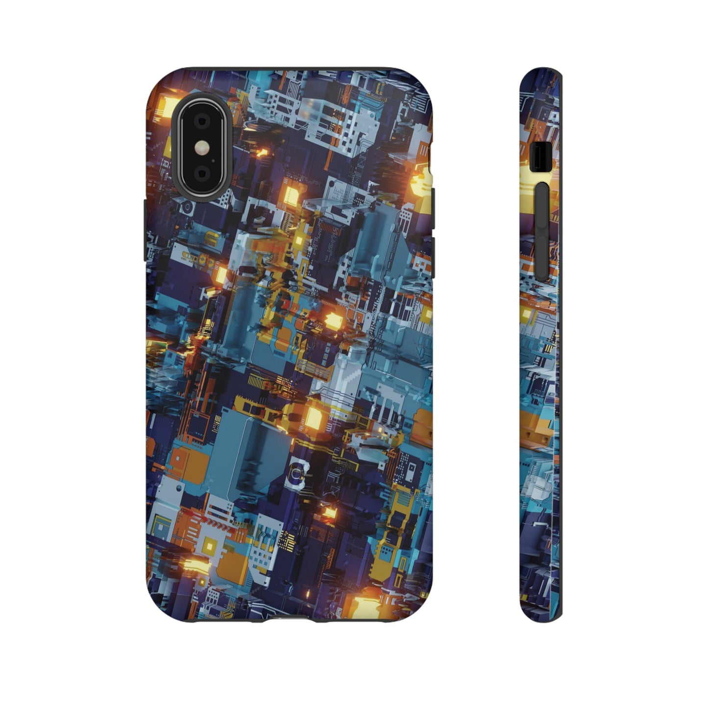 Computer Circuit Board Wallpaper Phone Case | iPhone 15 Plus/ Pro, 14, 13, 12| Google Pixel 7, Pro, 5| Samsung Galaxy S23 All Major Phone Models