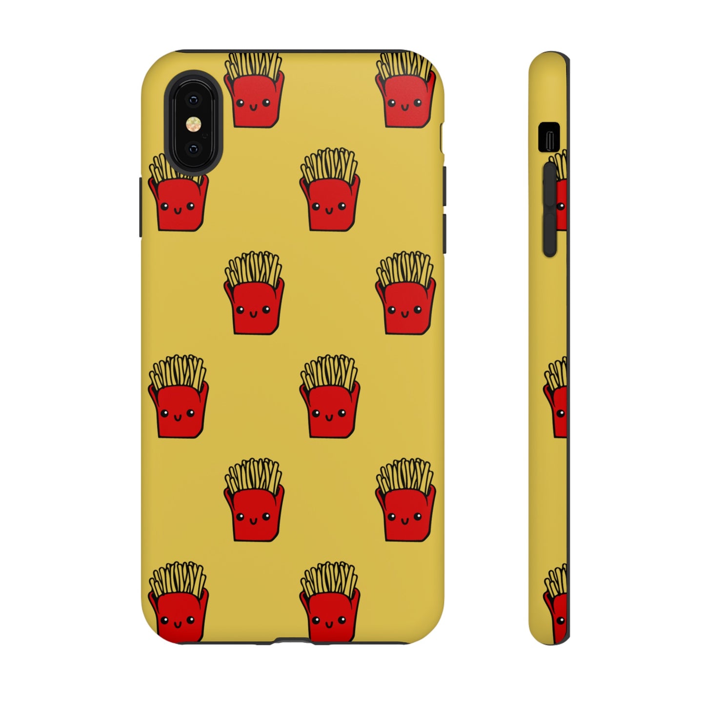 Smiling Fries Wallpaper Phone Case | iPhone 15 Plus/ Pro, 14, 13, 12| Google Pixel 7, Pro, 5| Samsung Galaxy S23 All Major Phone Models