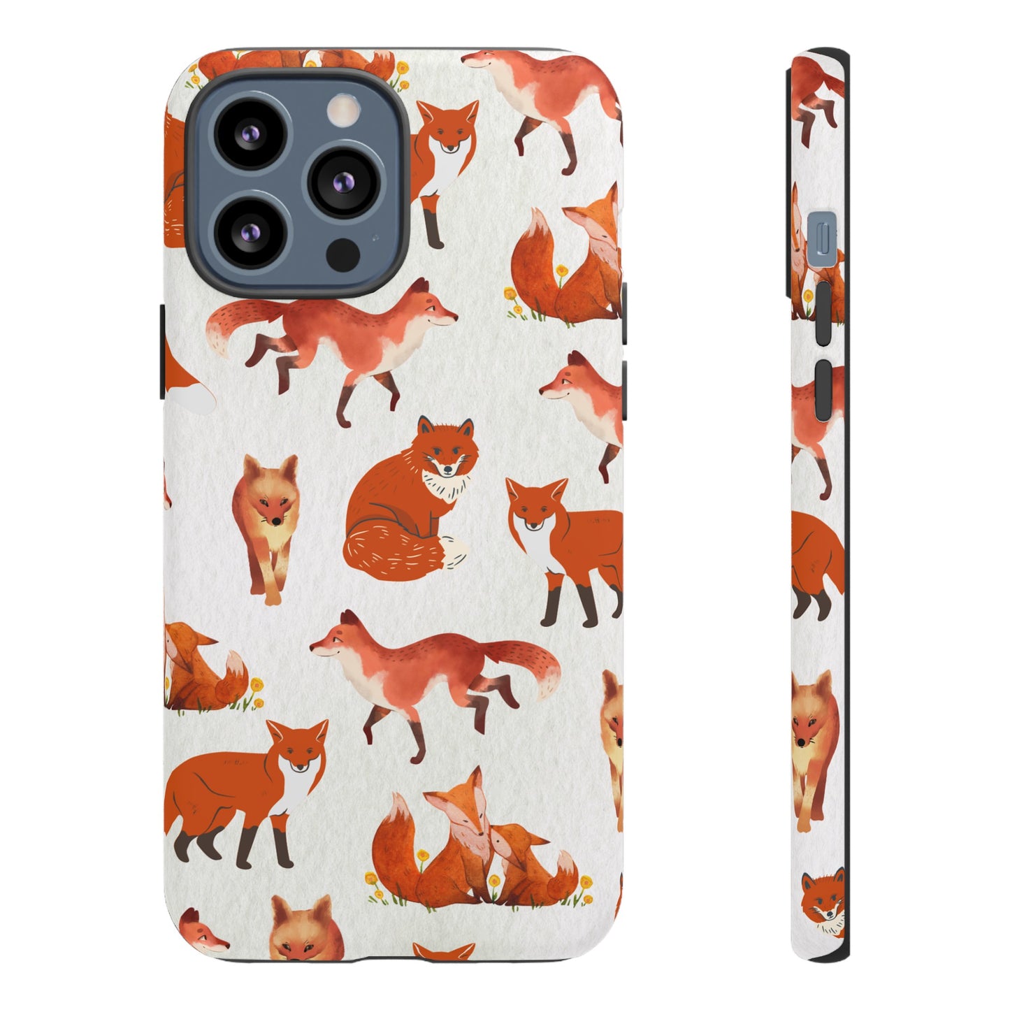 Foxes Wallpaper Phone Case | iPhone 15 Plus/ Pro, 14, 13, 12| Google Pixel 7, Pro, 5| Samsung Galaxy S23 All Major Phone Models