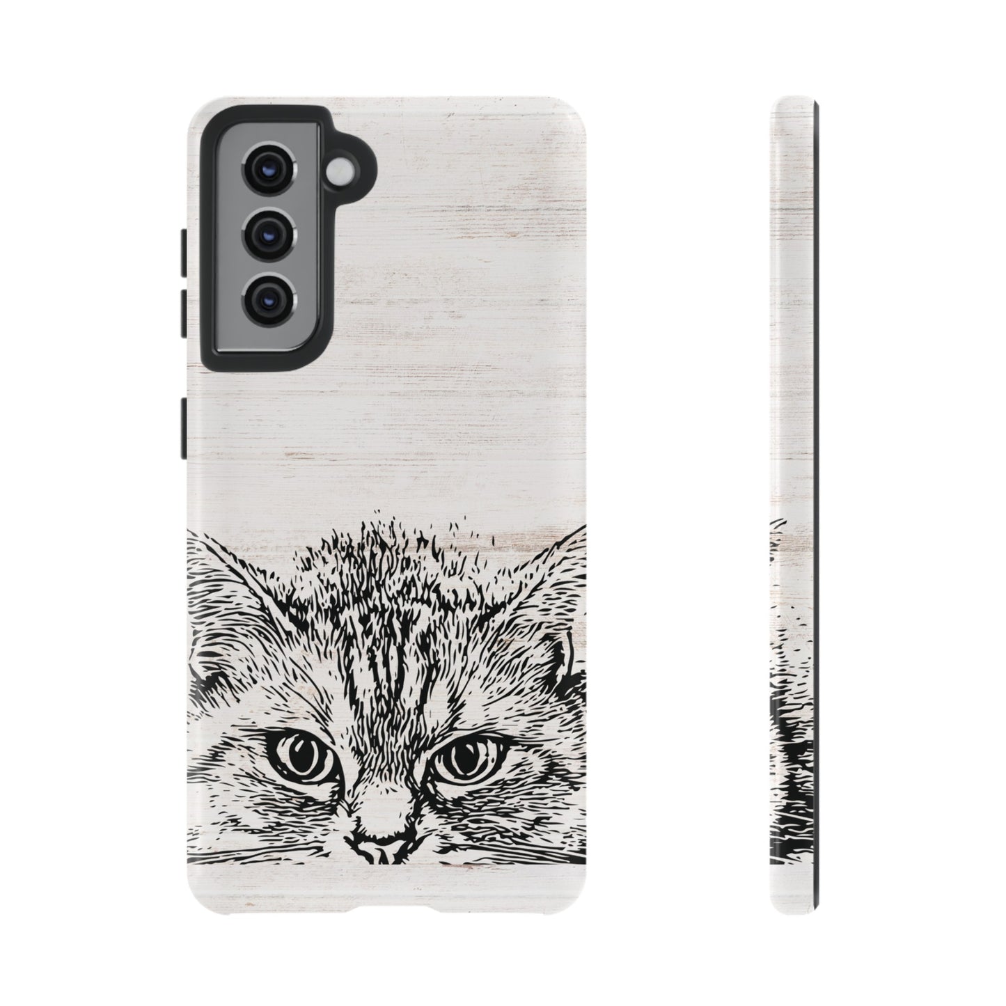 Close- Up Cat Wallpaper Phone Case | iPhone 15 Plus/ Pro, 14, 13, 12| Google Pixel 7, Pro, 5| Samsung Galaxy S23 All Major Phone Models