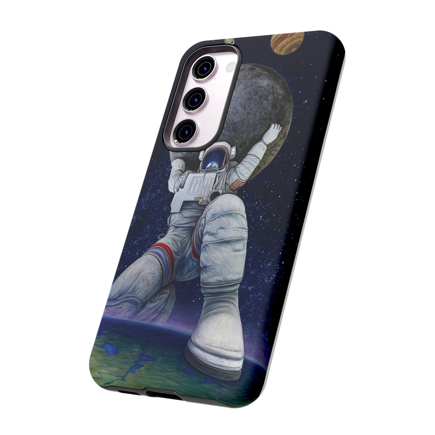 Astronaut Holding The Moon Phone Case | iPhone 15 Plus/ Pro, 14, 13, 12| Google Pixel 7, Pro, 5| Samsung Galaxy S23 All Major Phone Models