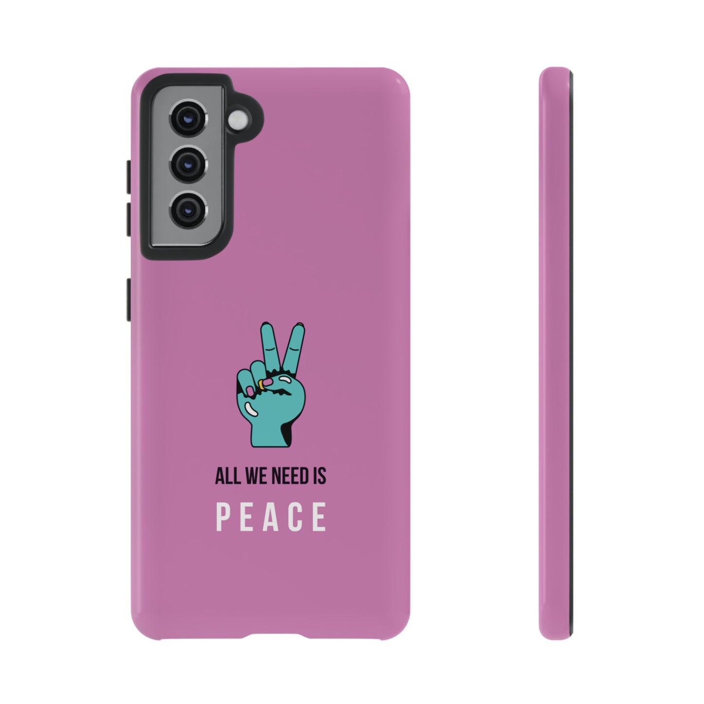 All We Need Is Peace Wallpaper Phone Case | iPhone 15 Plus/ Pro, 14, 13, 12| Google Pixel 7, Pro, 5| Samsung Galaxy S23 All Major Phone Models