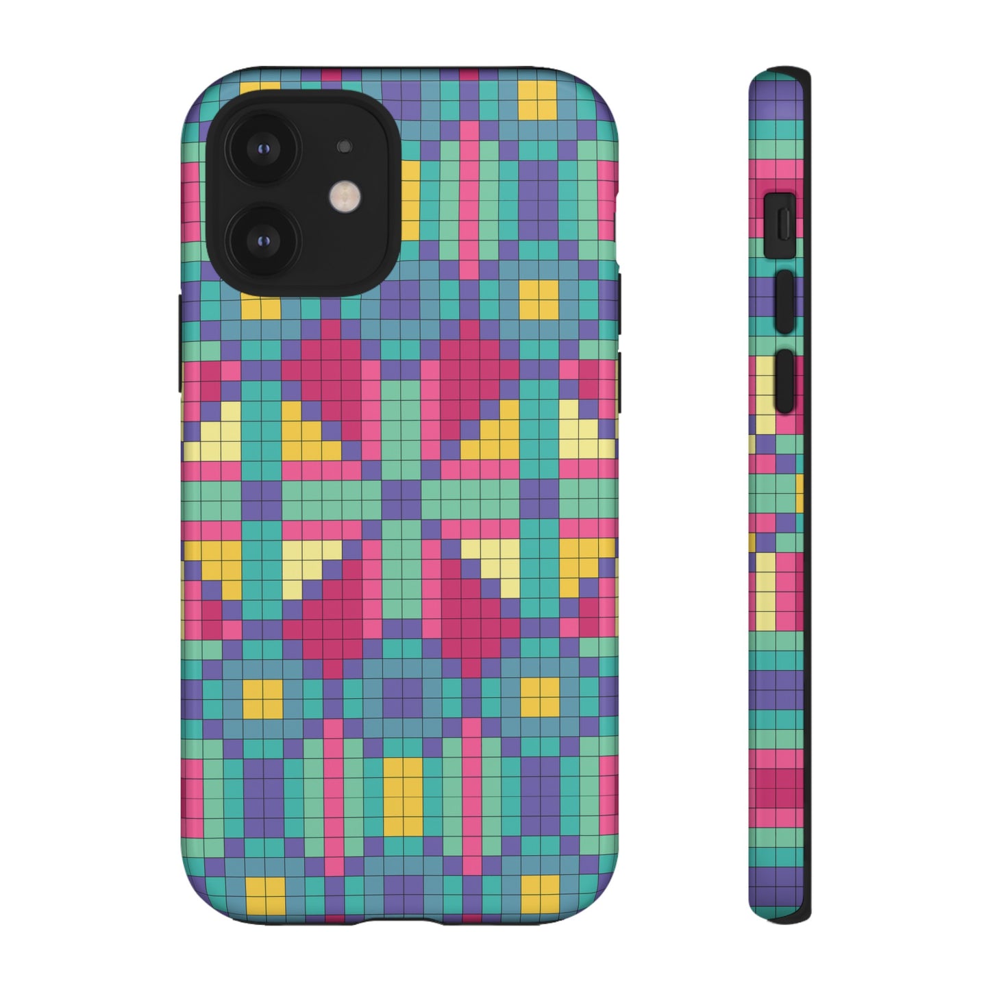 Block Geometric Wallpaper Phone Case | iPhone 15 Plus/ Pro, 14, 13, 12| Google Pixel 7, Pro, 5| Samsung Galaxy S23 All Major Phone Models