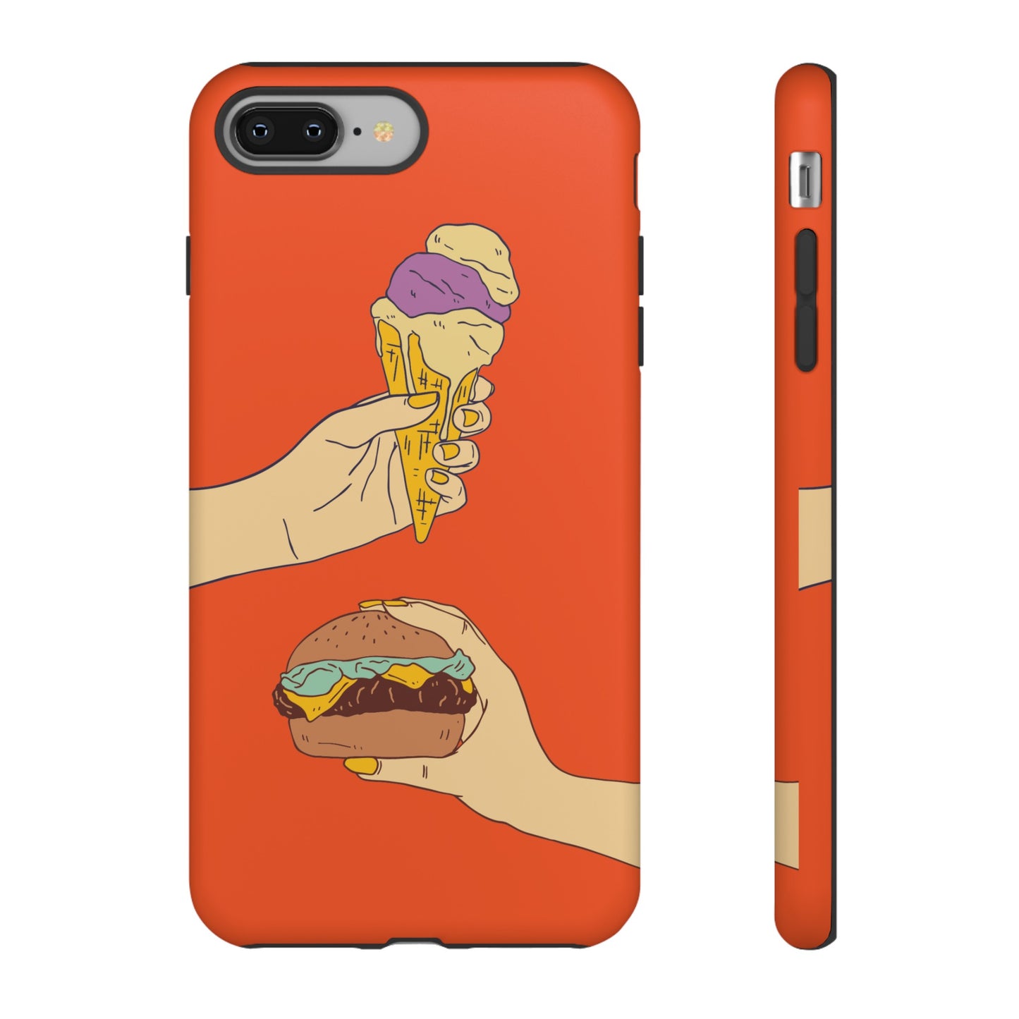 IceCream Or Hamburger? Phone Case | iPhone 15 Plus/ Pro, 14, 13, 12| Google Pixel 7, Pro, 5| Samsung Galaxy S23 All Major Phone Models